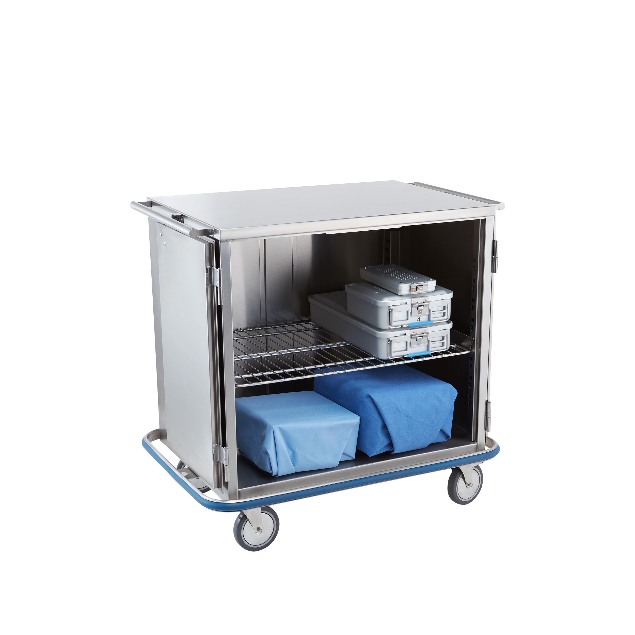 Case Cart Med Inner Racks CCC1-19(G) Maxi Surgical Case Cart (Glass or Stainless Steel Doors ...