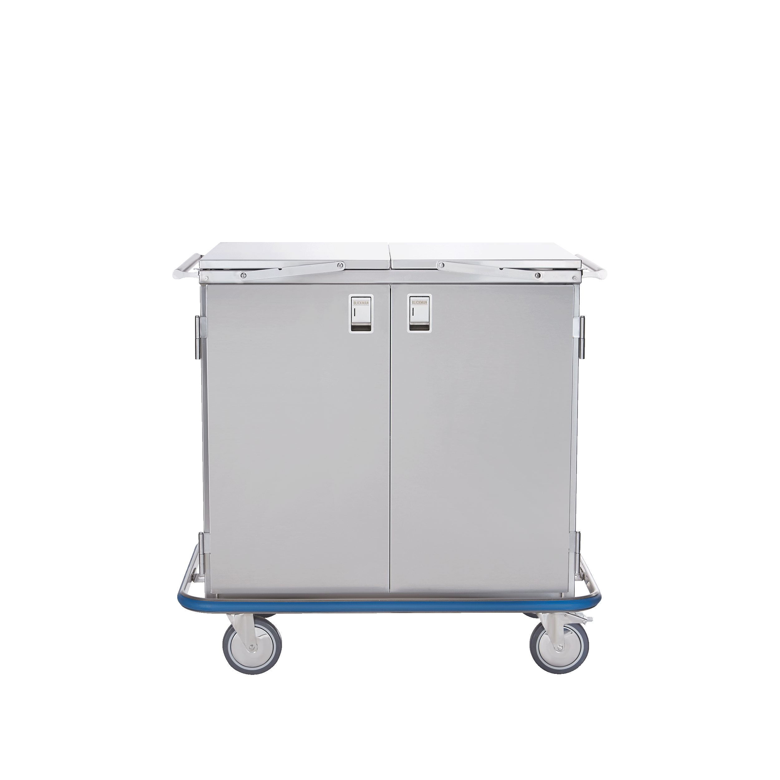 CCC2E-19 Stainless Steel Multipurpose Medical Case Cart; GIF Showcasing Extended Topper Shelves