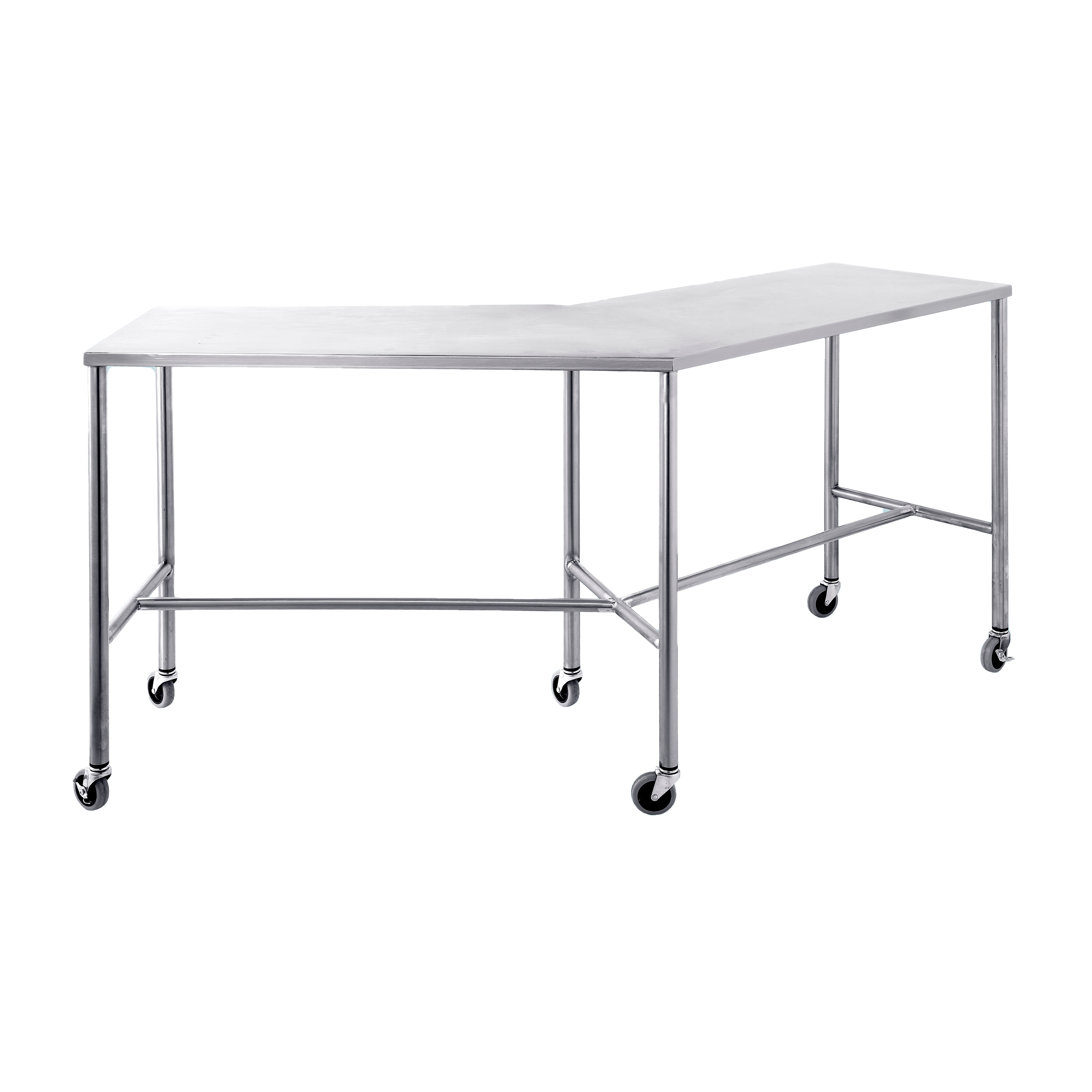 Stainless Steel Howard Medical Instrument Table with Shelf (Standard