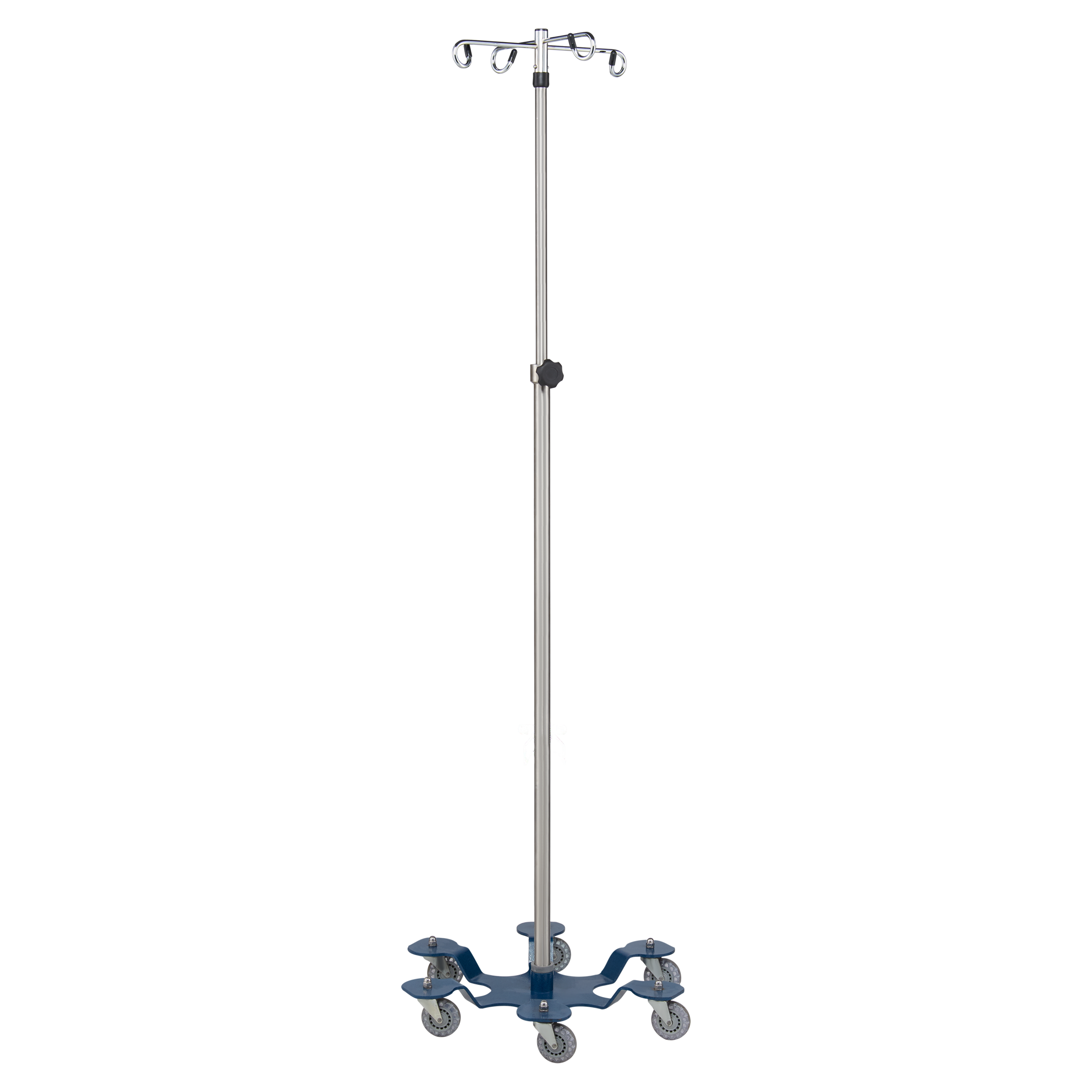 1370 Low Center Gravity Chrome IV Stands (4, 6, or 8 Hooks) — Blickman