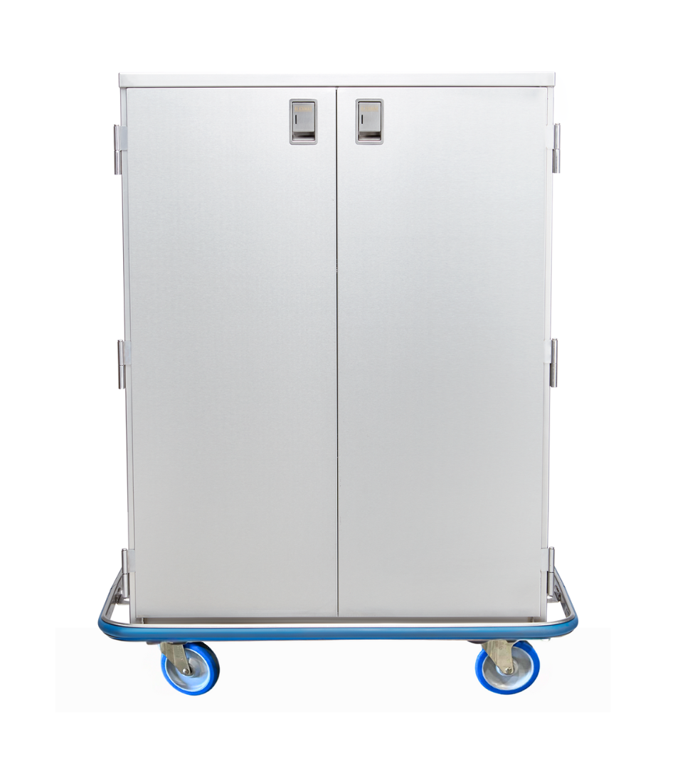 CCC5-19(G) Ultra Space-Saver Surgical Case Cart (Glass or