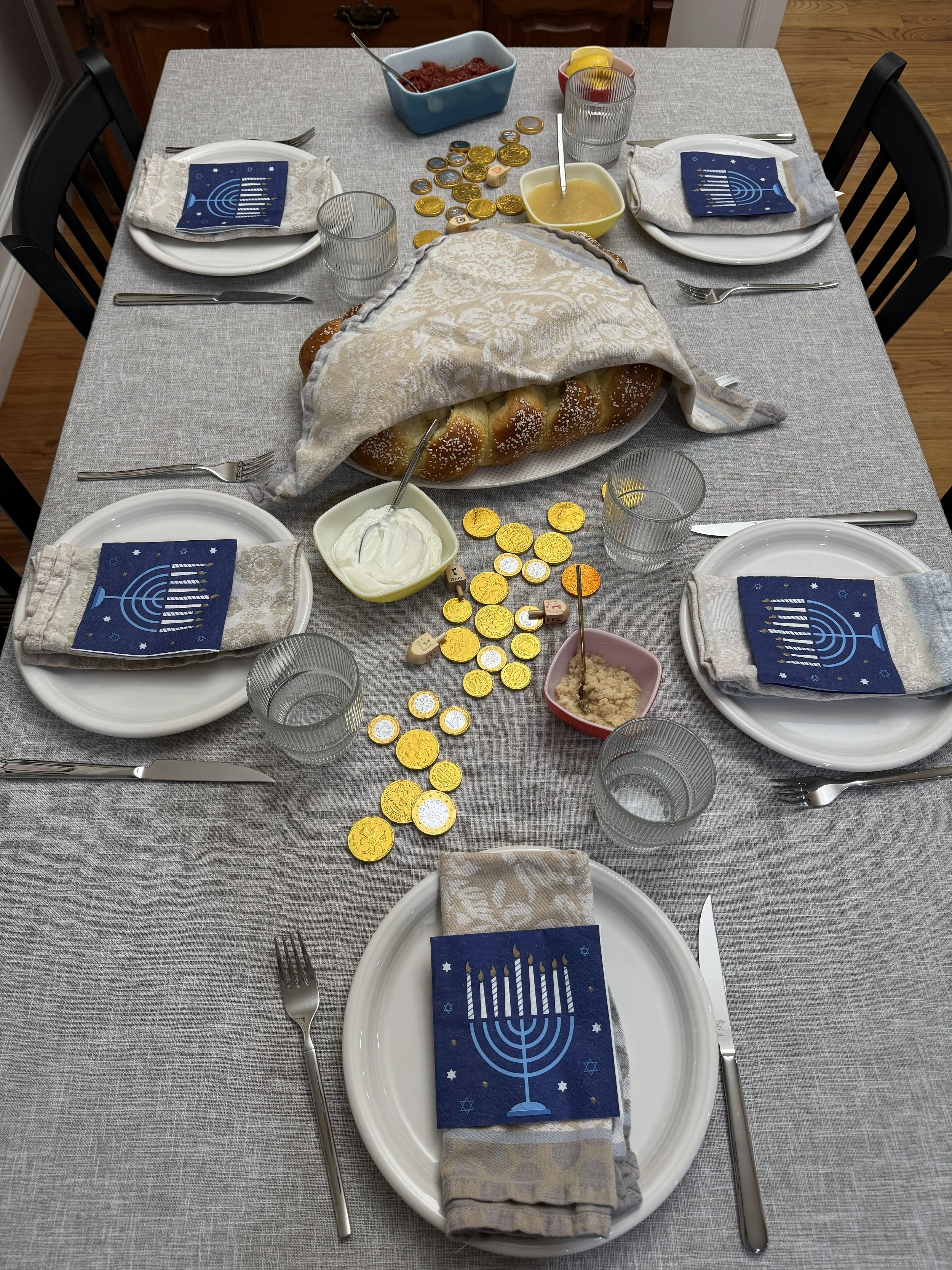 Everything I made for Hanukkah Dinner - December 2025