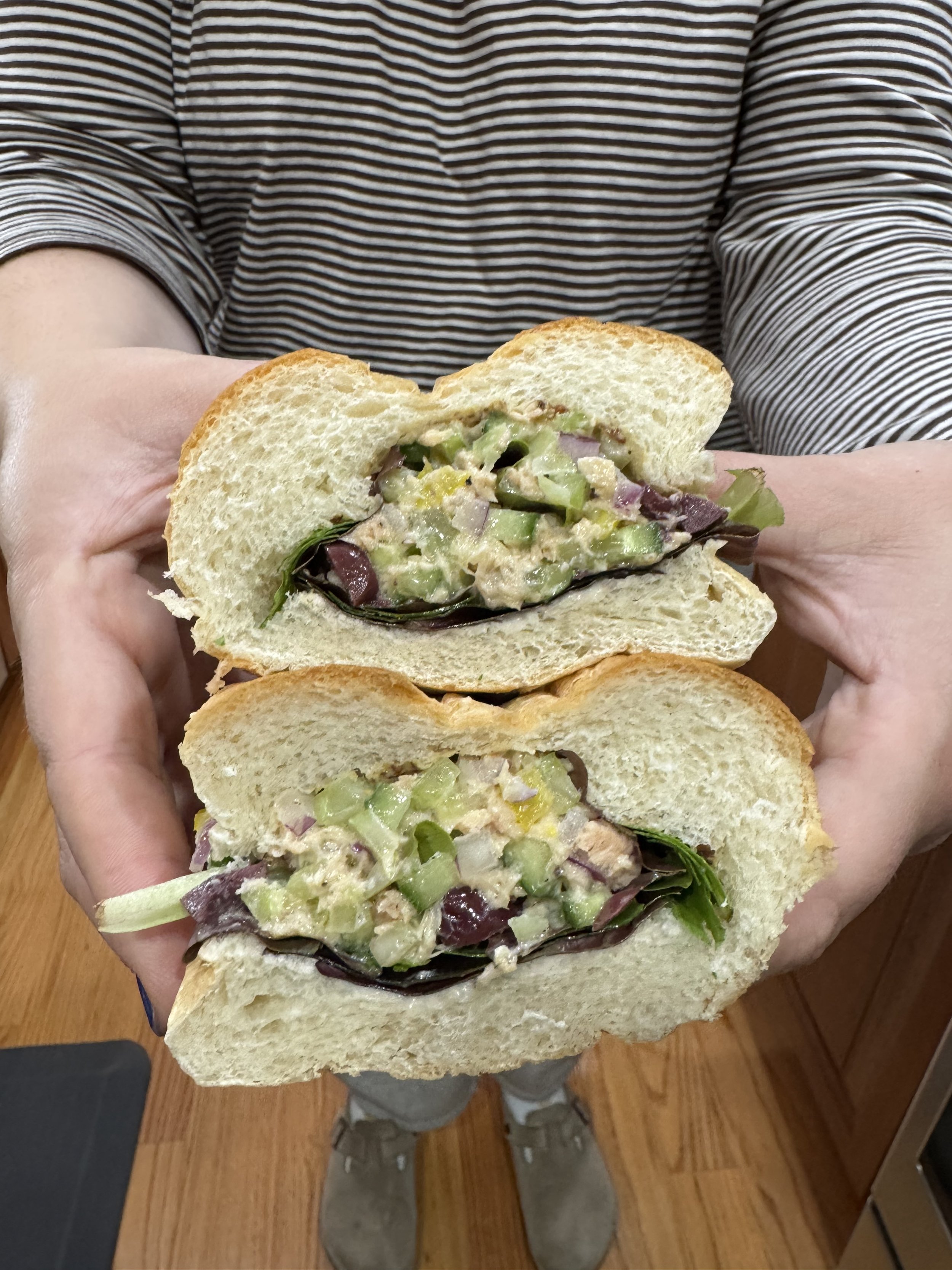 chopped niçoise Tuna Salad Sandwich