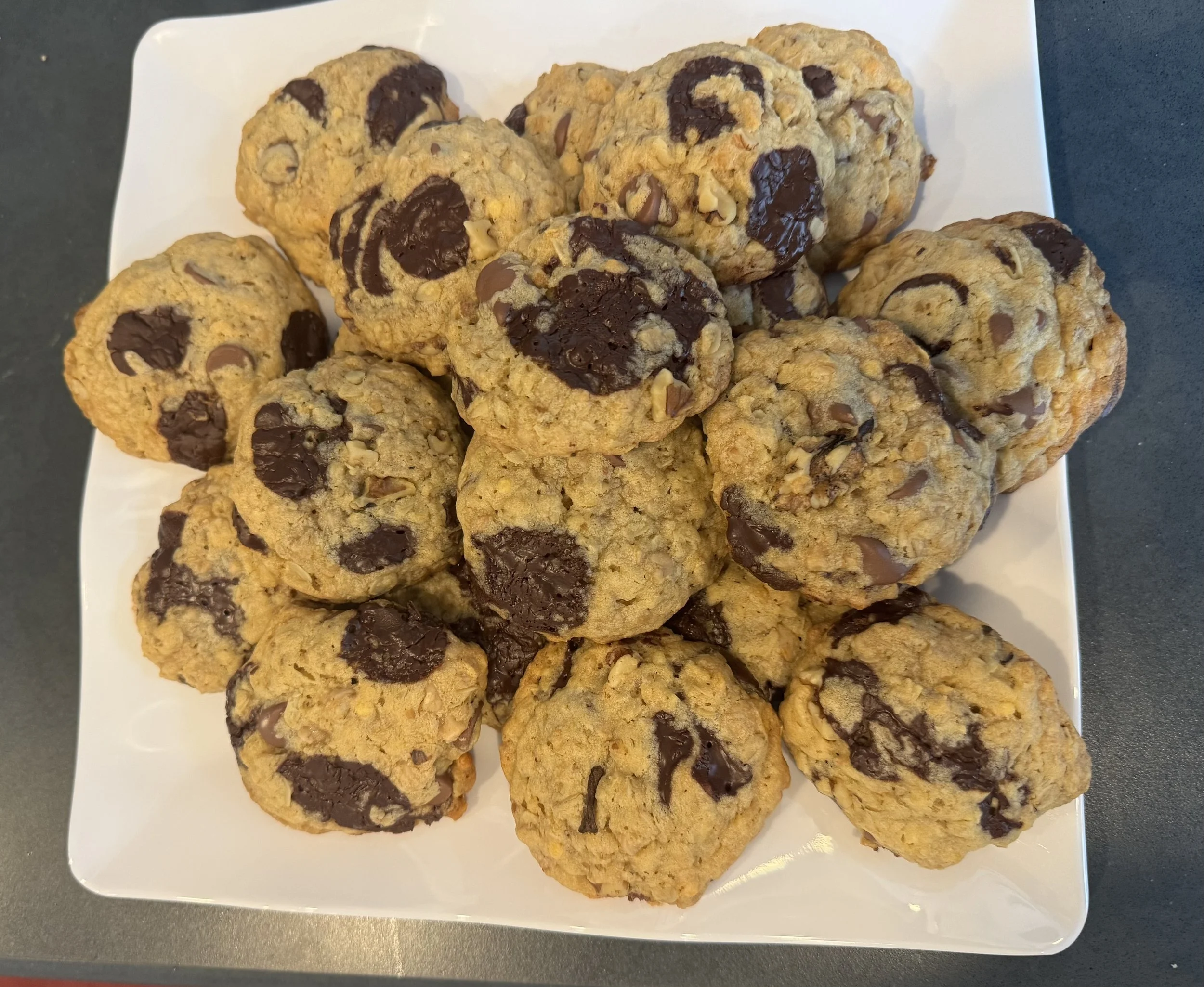 Big-Batch Double Chocolate Toffee Pecan Crunch Cookies