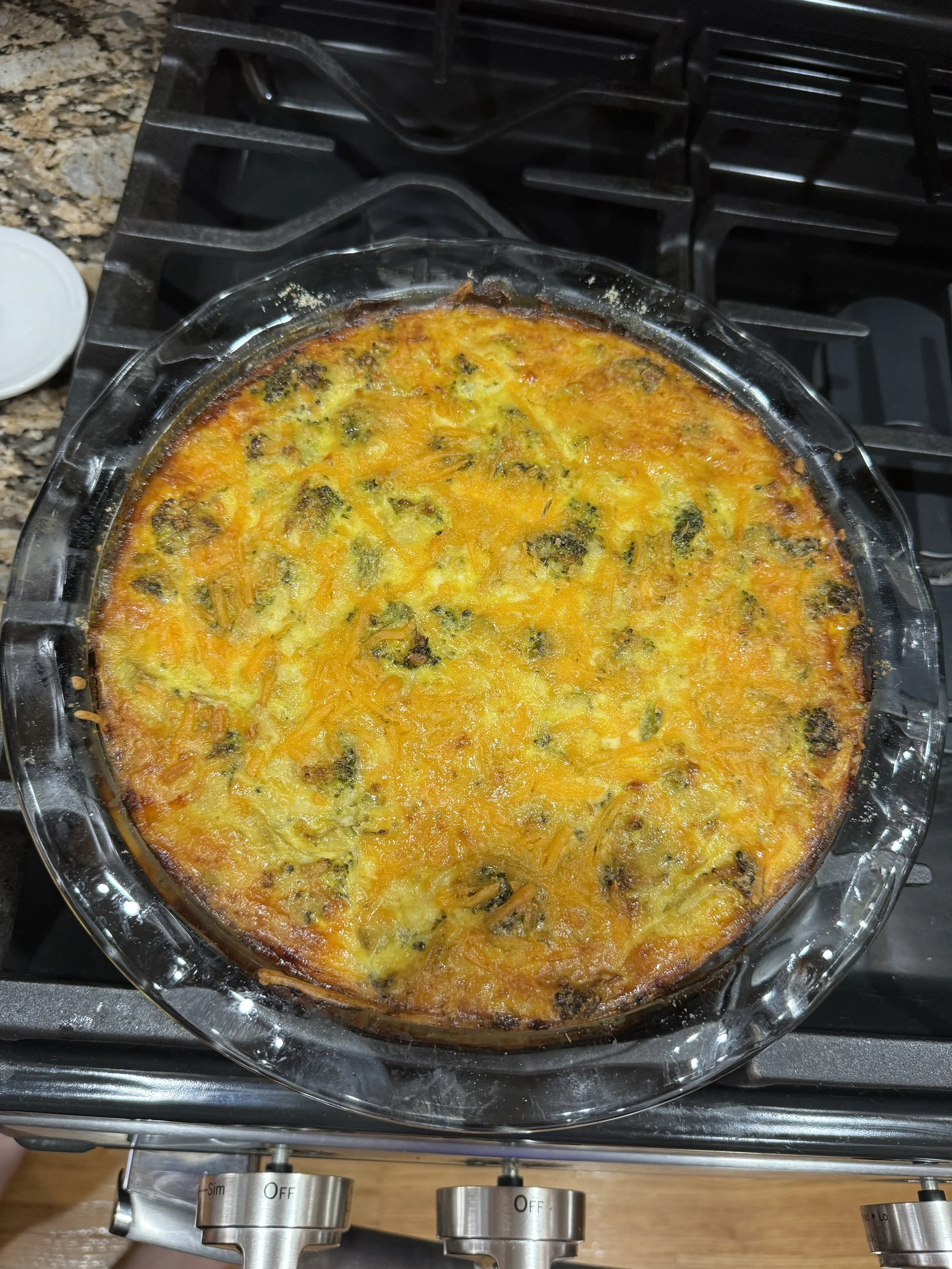 Broccoli Cheese Pashtida (Quiche)