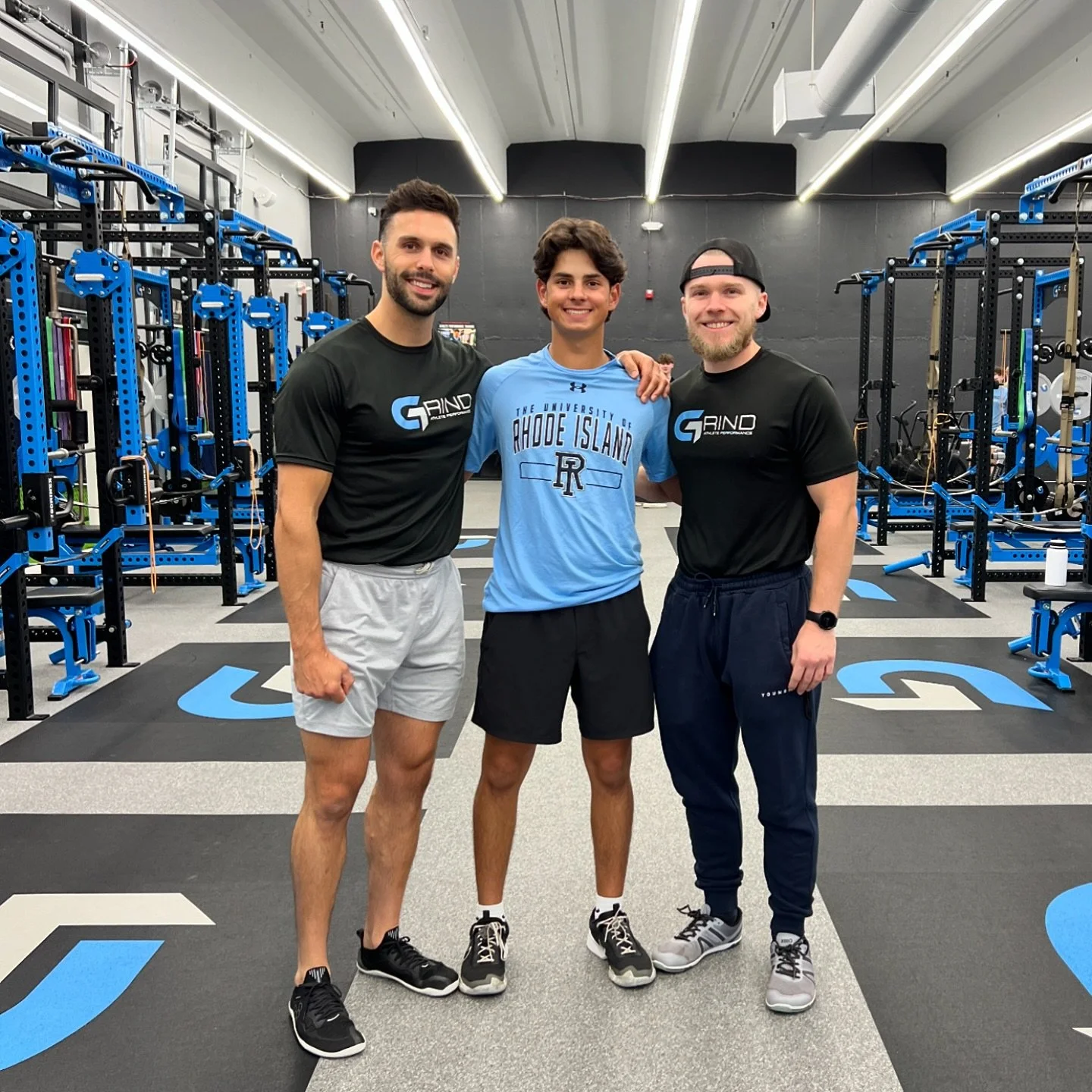 A huge congratulations to @nicolas.scillia9 on his commitment to play college baseball @rhody_baseball 

Nic has been with us since for the last 10 years starting with baseball lessons to playing for @grindbaseballct and training in our gym! 

He is 