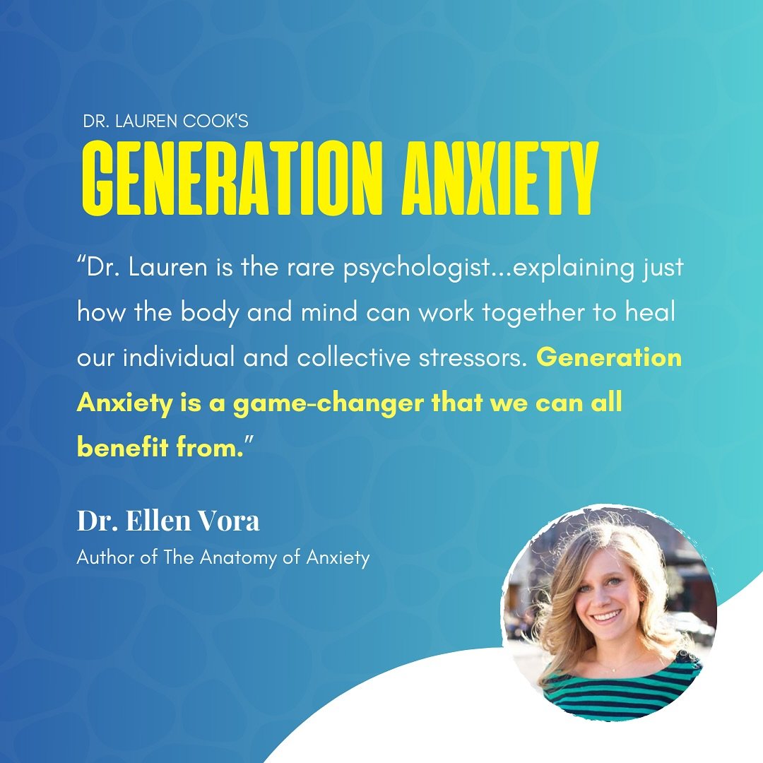 I&rsquo;m so grateful for these words from @ellenvoramd !
If you&rsquo;ve read Generation Anxiety, it would *make my day* if you left a review on Amazon and/or Goodreads so that more people can learn about it. Thank you for your support, friends 💛

