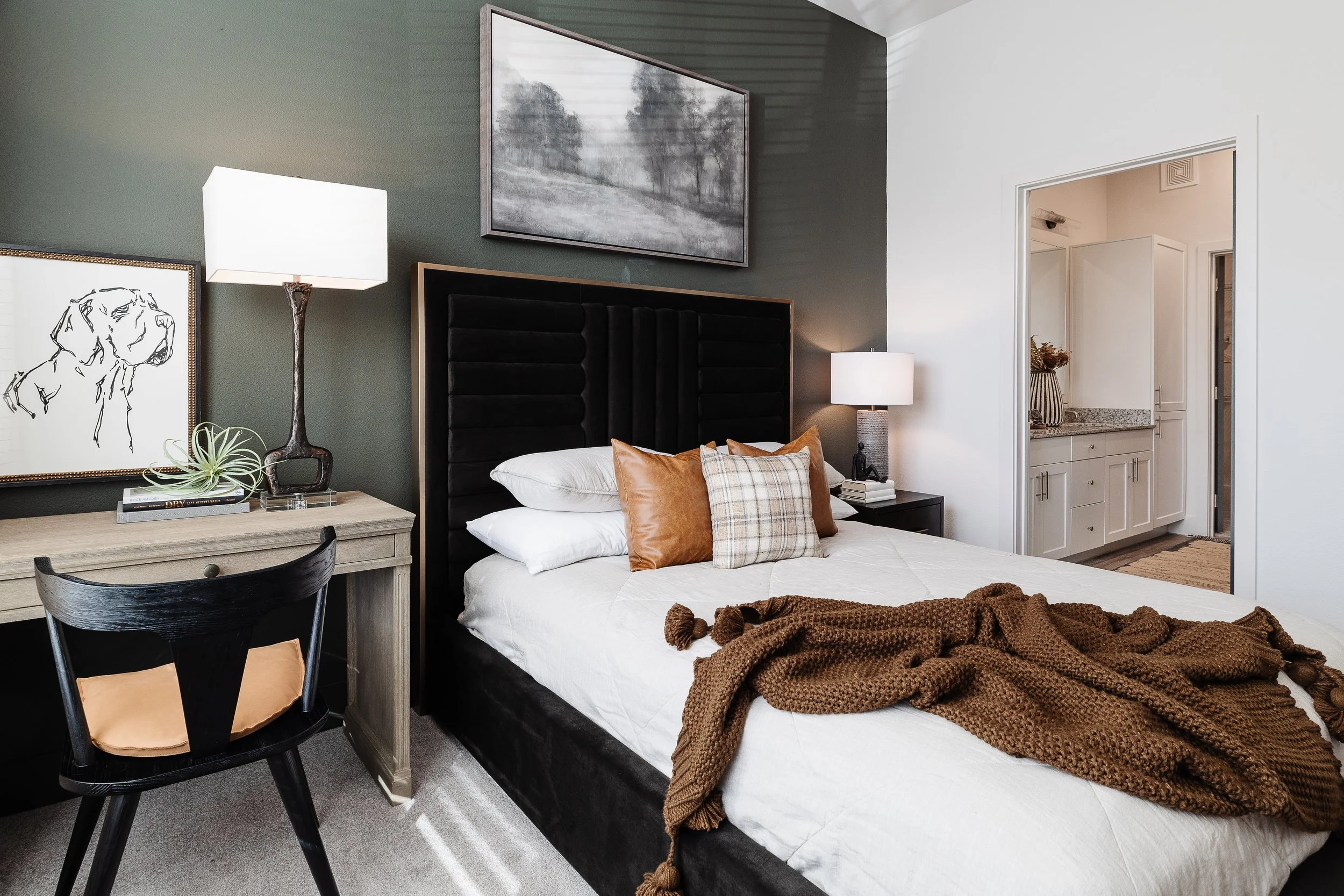 The Mill Old Town - Lewisville - Bedroom - Cozy - Relaxing - Desk.jpg