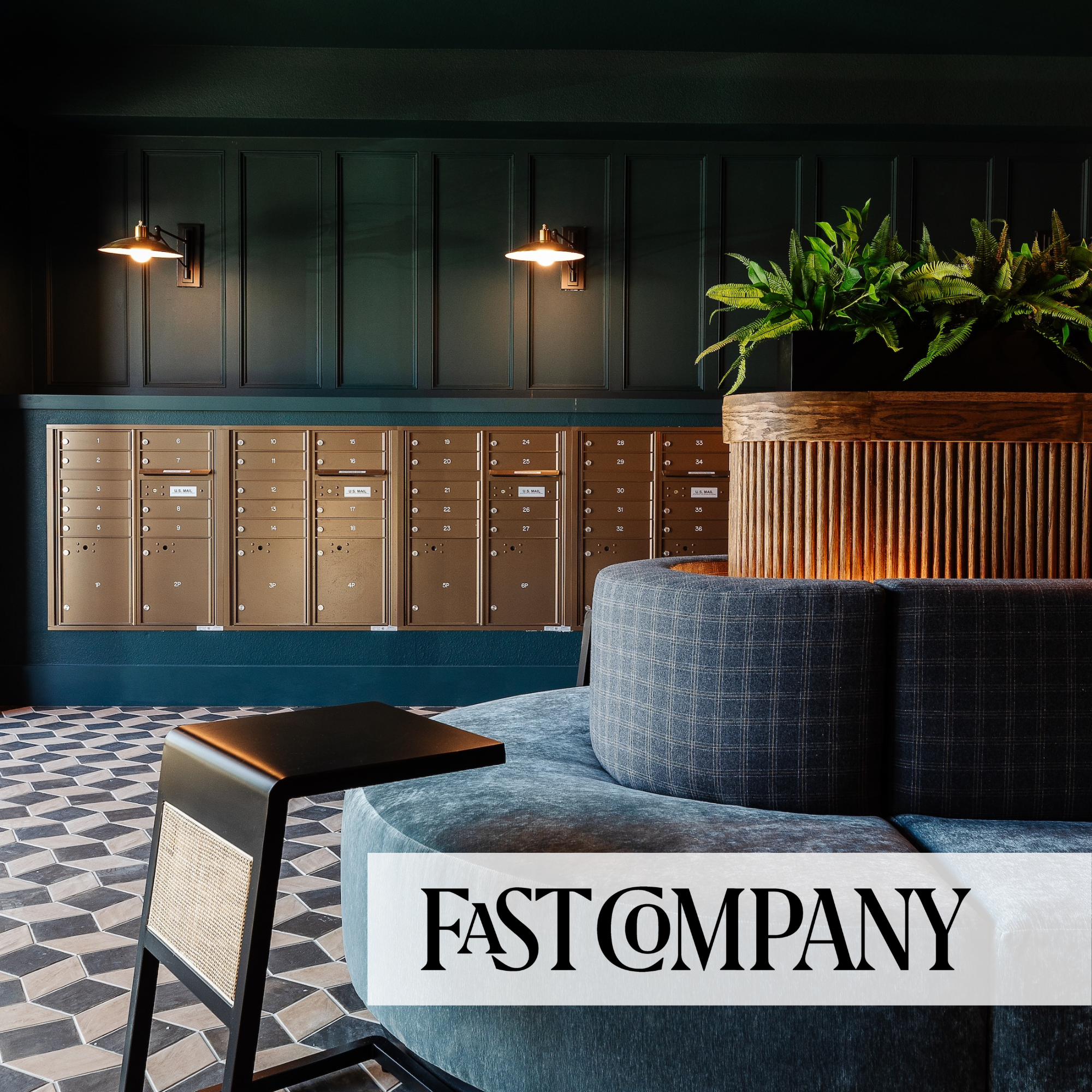 Real estate’s hottest new amenity is . . . the mailroom? // Mailroom design is turning an overlooked space into a new social amenity in multifamily buildings