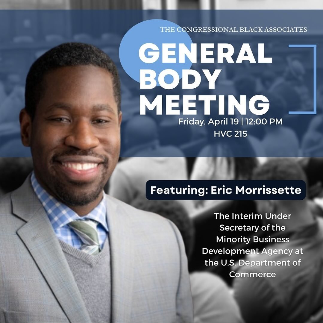 Mark your calendar! 🗓️ Our next general body meeting will be THIS FRIDAY - featuring a special guest.