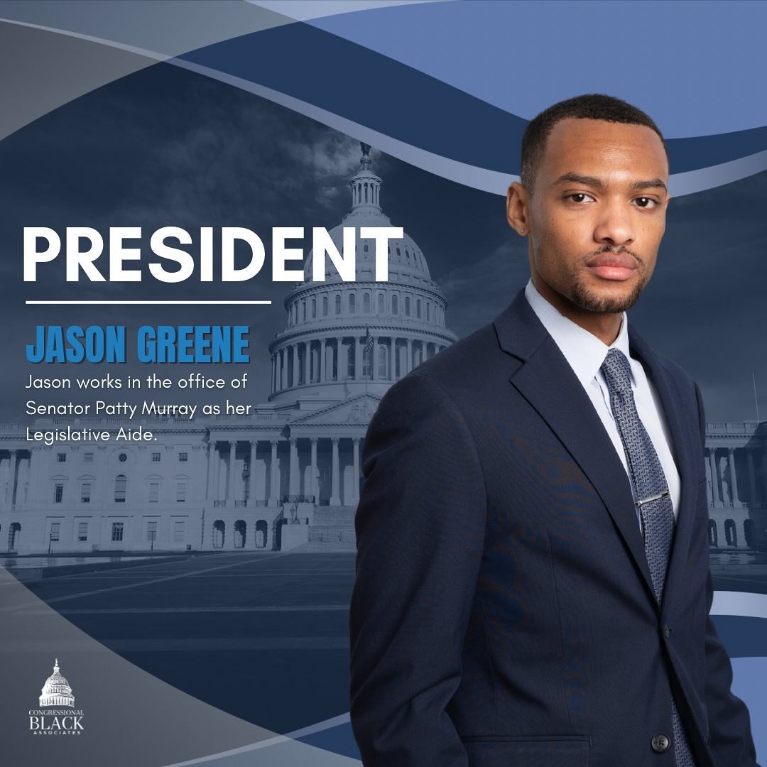 Introducing Jason Greene, your 2024 CBA President.

Jason Greene II currently serves as Legislative Aide to Senator Patty Murray, focusing on agriculture/nutrition, forest services, FEMA, transportation, science/technology/telecommunications, arts/hu