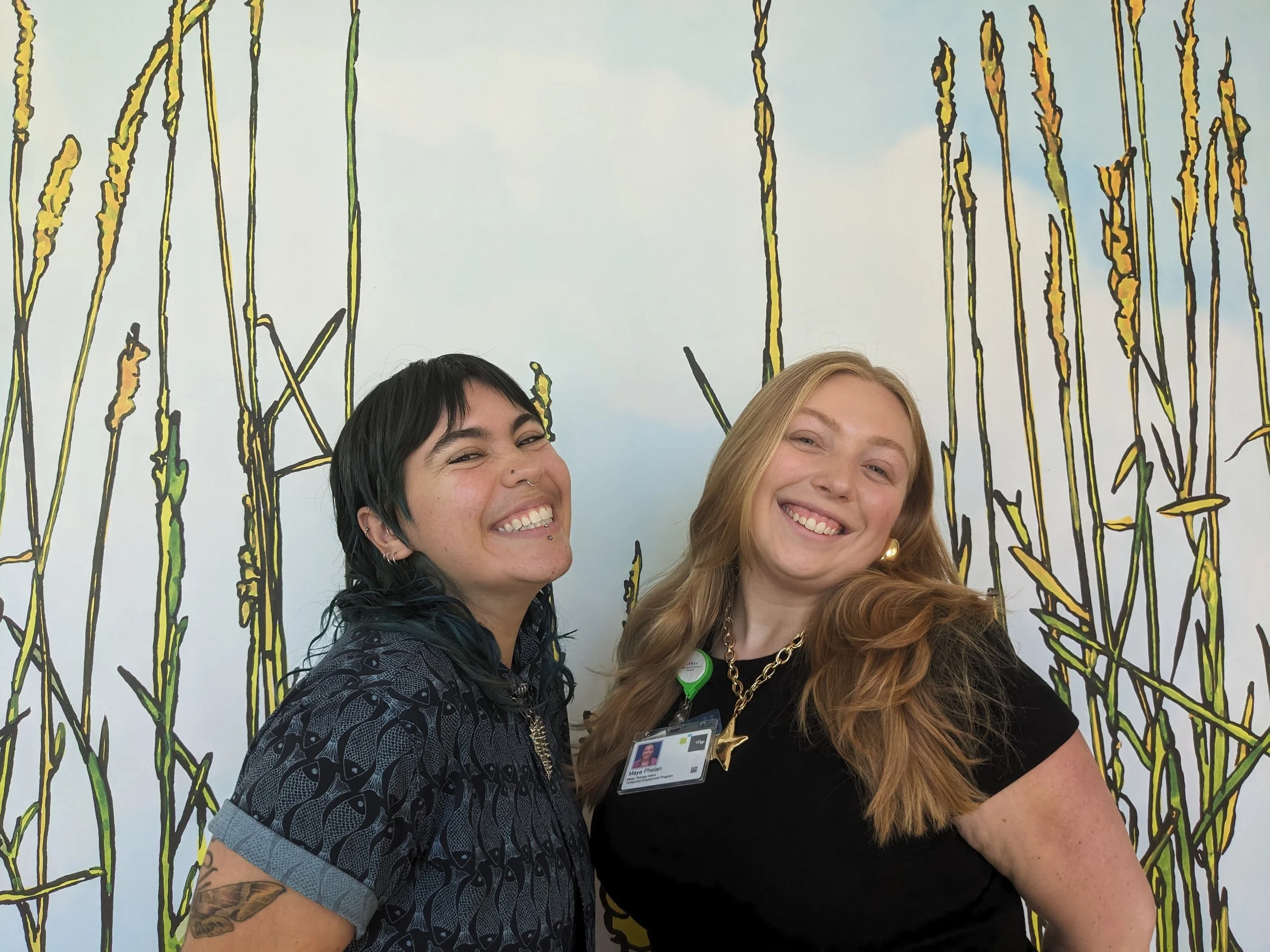 Music Therapy Interns Jo and Maya