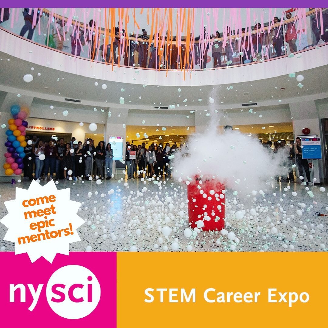 Calling all high school &amp; college students in NYC - the STEM Career Expo is happening TOMORROW at the New York Hall of Science &amp; epic mentors are waiting to meet you!! 🤩

Want to learn about the latest STEM programs &amp; careers?
Network wi