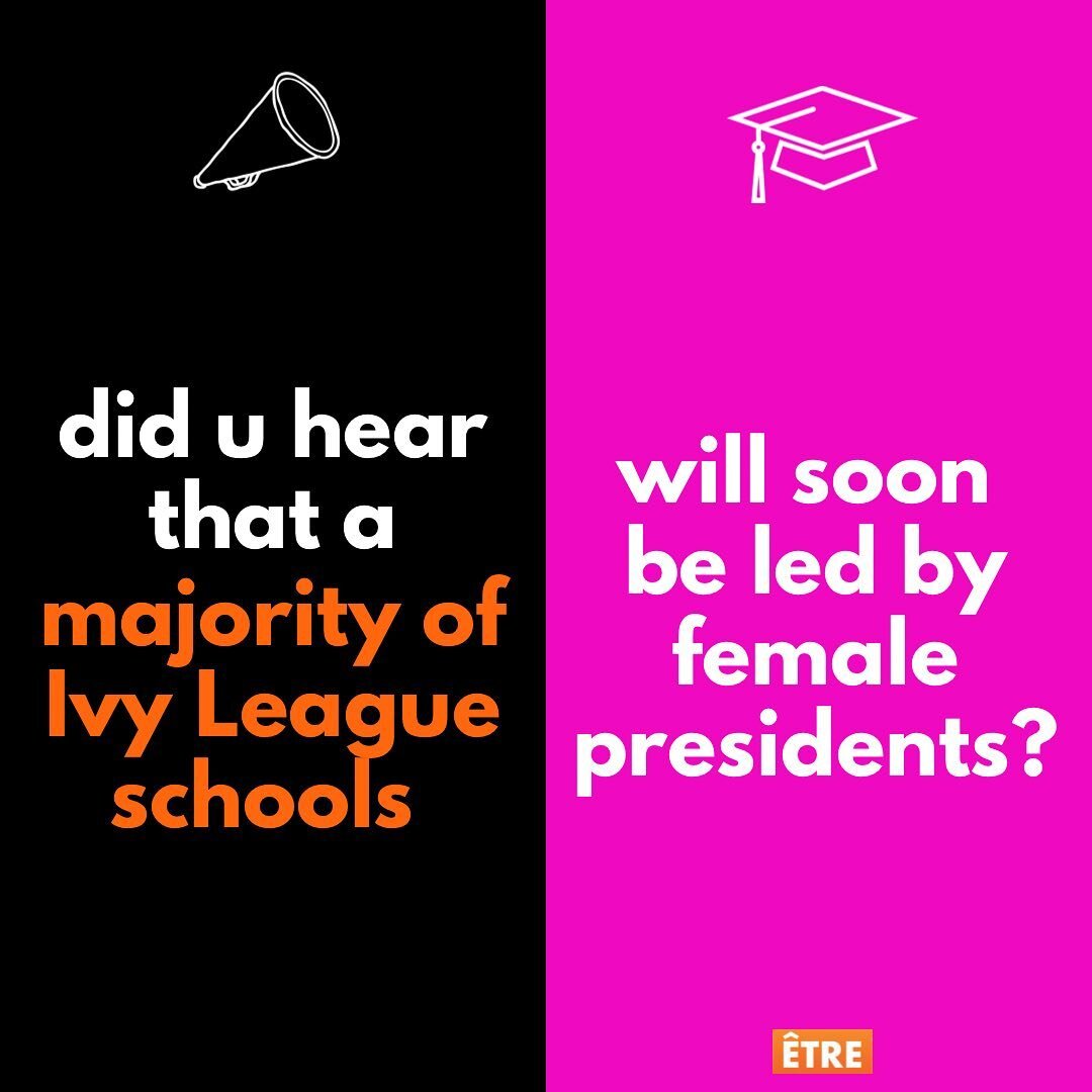 It&rsquo;s true! For the first time a majority of Ivy League schools will soon be led by women! 🎓

As of July 1st, Claudine Gay will assume the role of president at Harvard University, Nemat Shafik will take the reins at Columbia University, and EPI