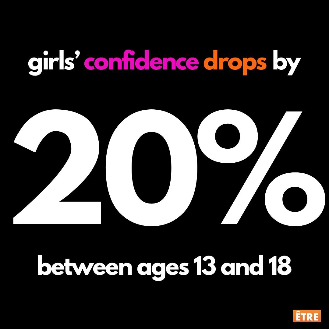More stunning results from &Ecirc;tre&rsquo;s powerful new survey with @ypulseinc on The State of Girls&rsquo; Confidence&hellip;and How Mentors are Slamming the Confidence Gap Shut Like Lockers! 💥

Swipe to see the gap and what&rsquo;s helping - to