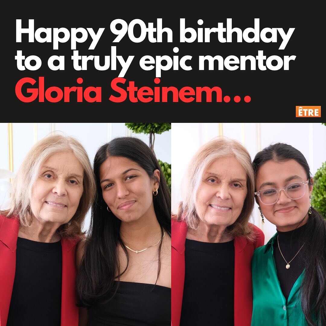 Happiest of 90th birthdays to @gloriasteinem - a truly EPIC mentor. 🤩

We sat down with this icon last May for our inaugural Today &amp; Tmrw convo, and we will never, ever forget it. It felt like a party that day, and we&rsquo;re celebrating all da