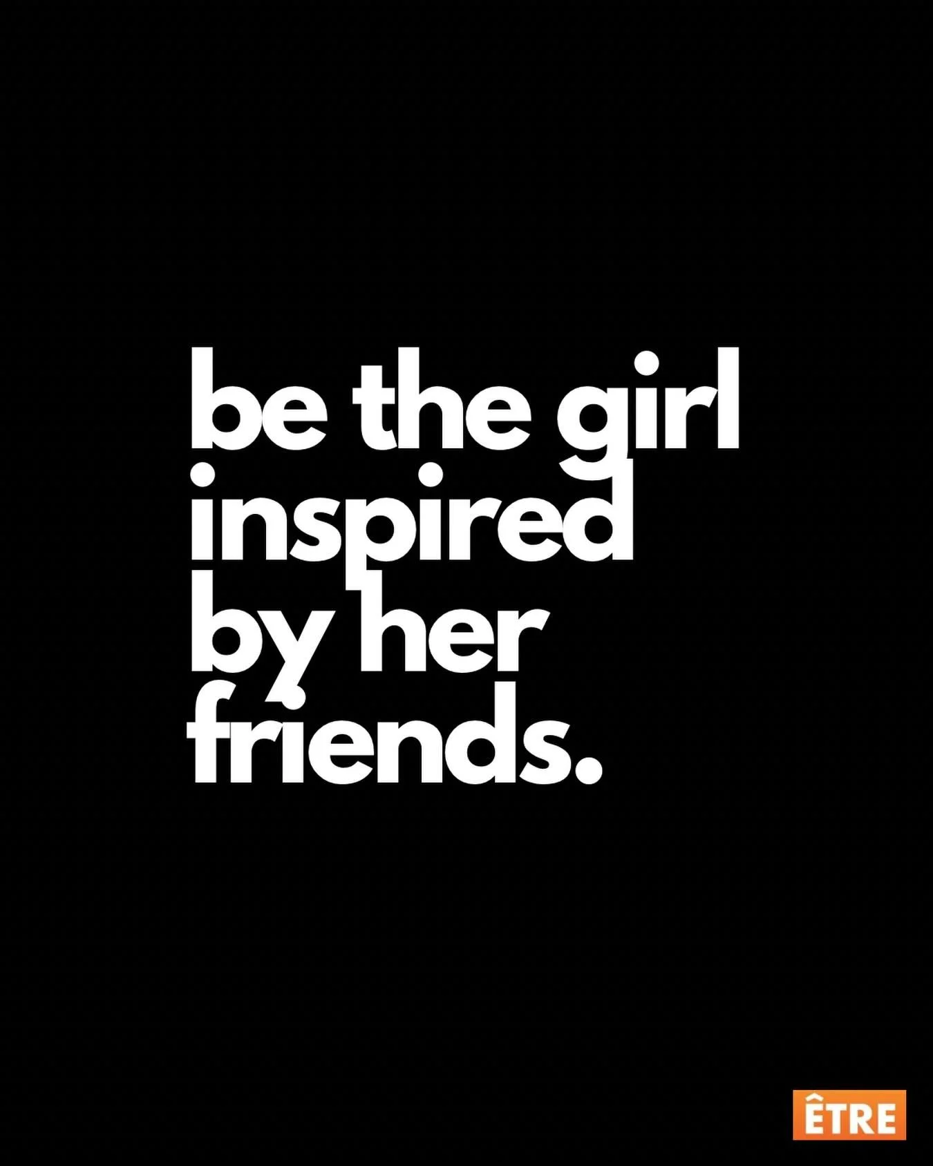 Be the girl so inspired by your friends that you write the next amazing book, patent the next needed process or launch the next game-changing non-profit! Need an example? Check out our latest Gen-&Ecirc; feature about Trinity - the founder of @wecant