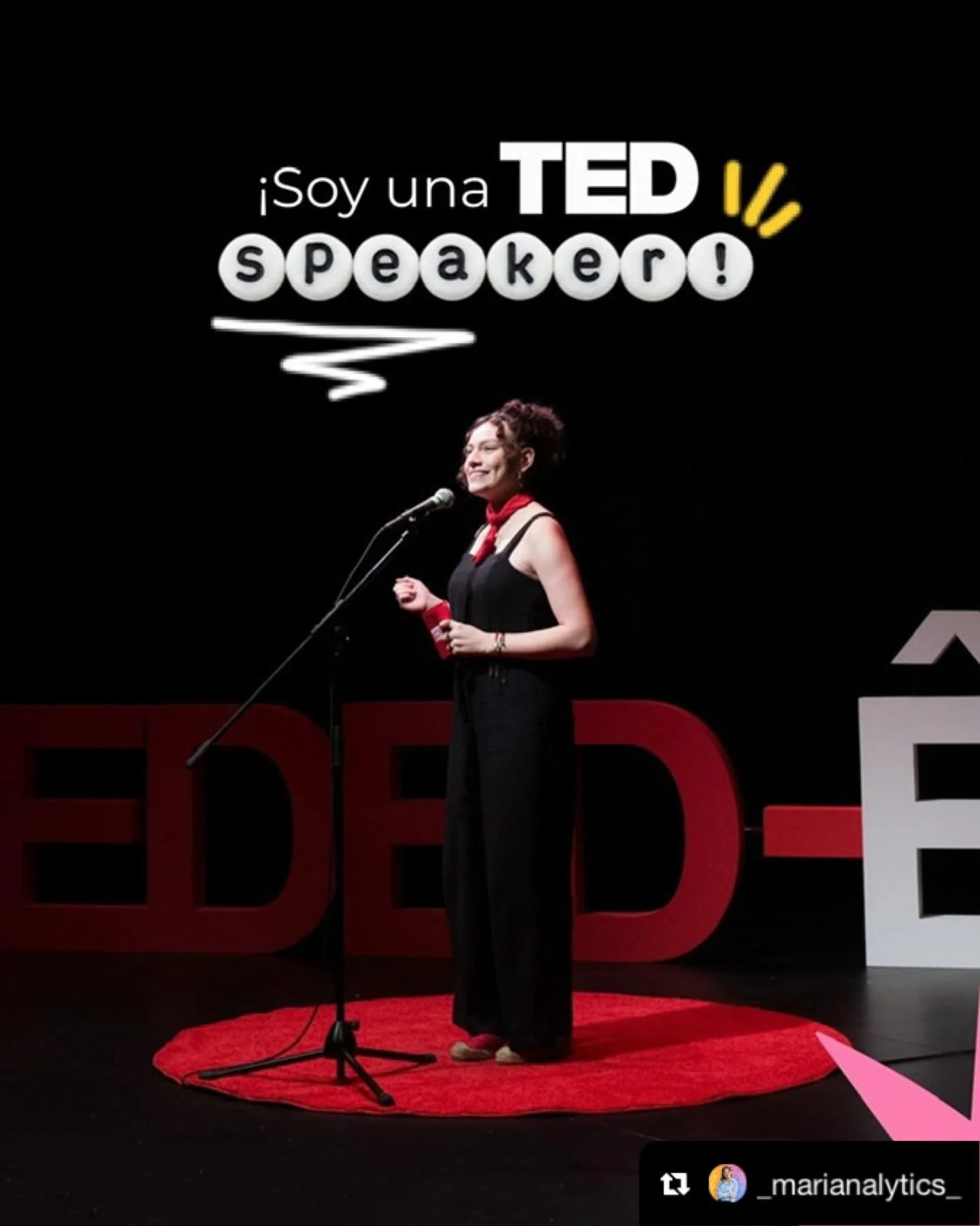 Sharing from 2025 &Ecirc;tre TED-Ed speaker @_marianalytics_ - we couldn&rsquo;t love (or cheer louder for) this more ❤️❤️❤️

Repost @_marianalytics_: Hoy puedo decirlo en voz alta: soy una TED Speaker ❤️🎙️✨

Cuando empec&eacute; en marketing ten&ia