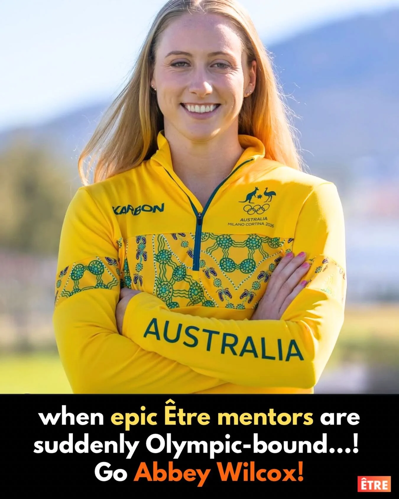 It&rsquo;s true - and we&rsquo;re cheering ourselves hoarse for @abbeywillcox and so many other &Ecirc;tre mentors landing in Milan! Click the 🔗 in our bio to read our latest article about Olympic mentor moments coming up &amp; why they matter right