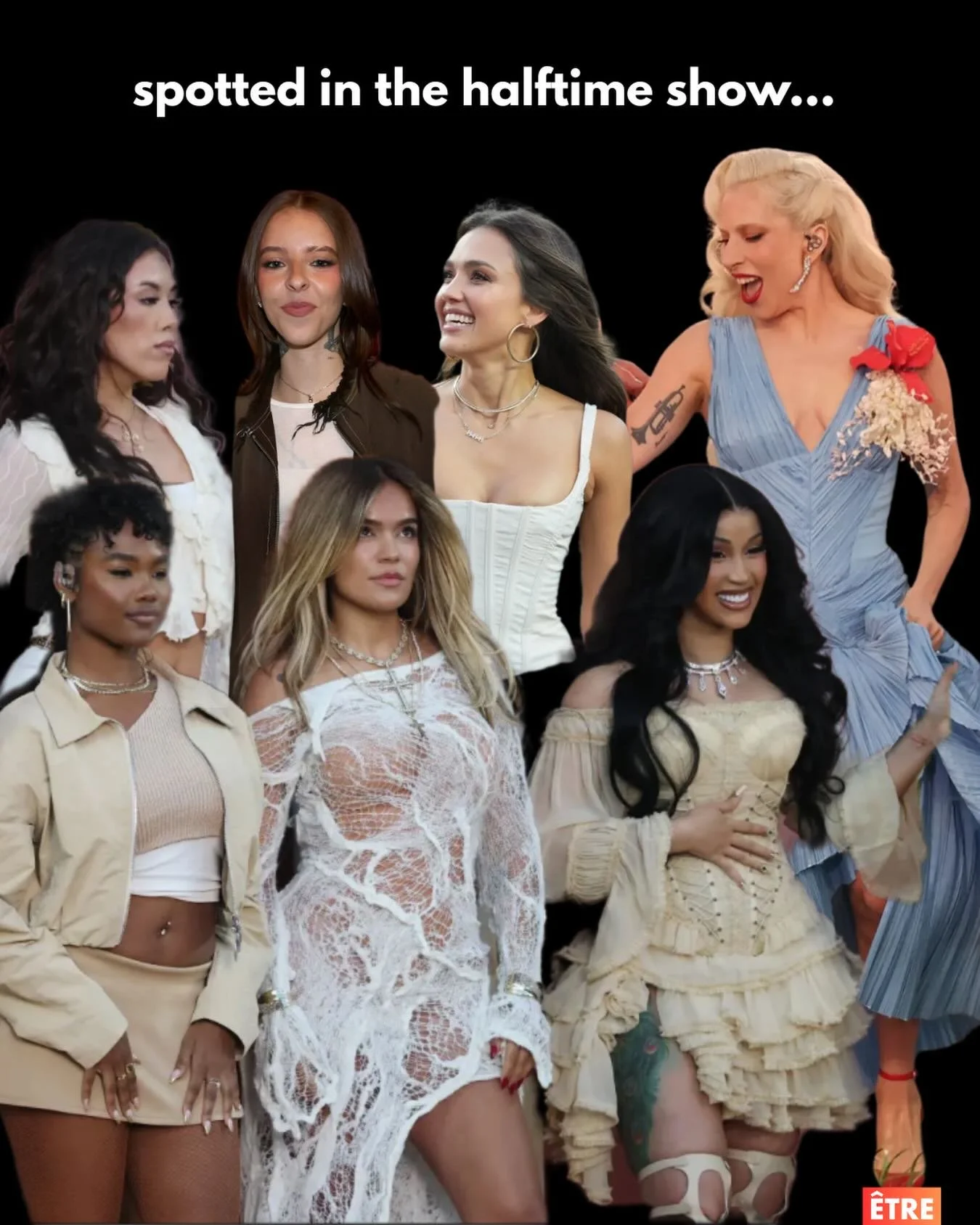 Yup, she was there too! Just a few of the celebs we spotted as cameos in the Super Bowl halftime show&hellip; ❤️🙋🏽&zwj;♀️🙋🏻&zwj;♀️🙋🏼&zwj;♀️

#SBLV #superbowl2026 #halftimeshow #whodoyouwanttobe #etregirls
