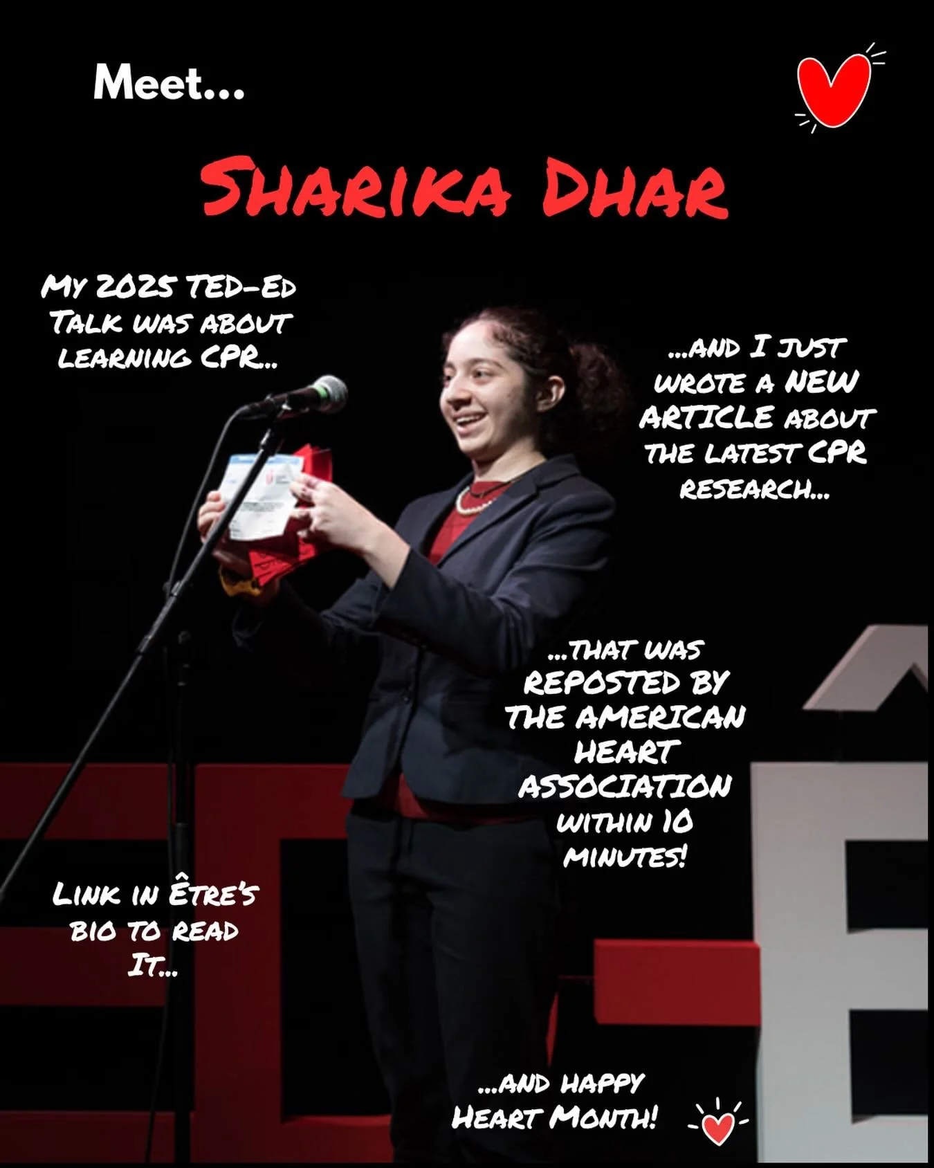 When former TED-Ed speakers continue diving into their topics &amp; &Ecirc;tre can help spotlight their work&hellip;we&rsquo;re so here for it!!

Link in our bio to read @sharikadharr&rsquo;s new article - and thank you to @american_heart for the imm