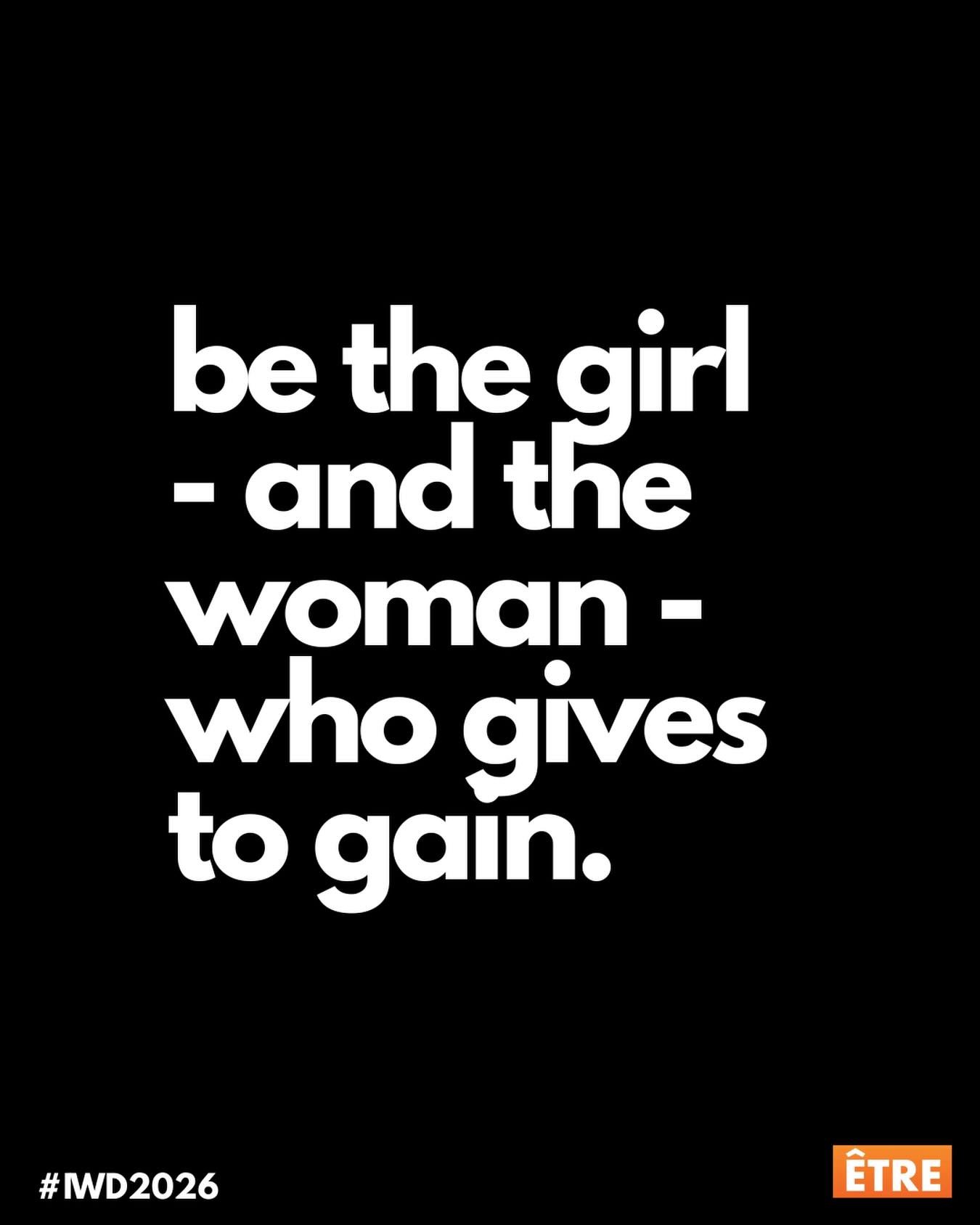 TOMORROW is #InternationalWomensDay and the 2026 theme is &ldquo;give to gain.&rdquo; 🤔 What does that mean to us?

🗓️ It reminds us how much time &amp; energy has been given by epic mentors over the years&hellip;

🏆 It awes us to see how much we 