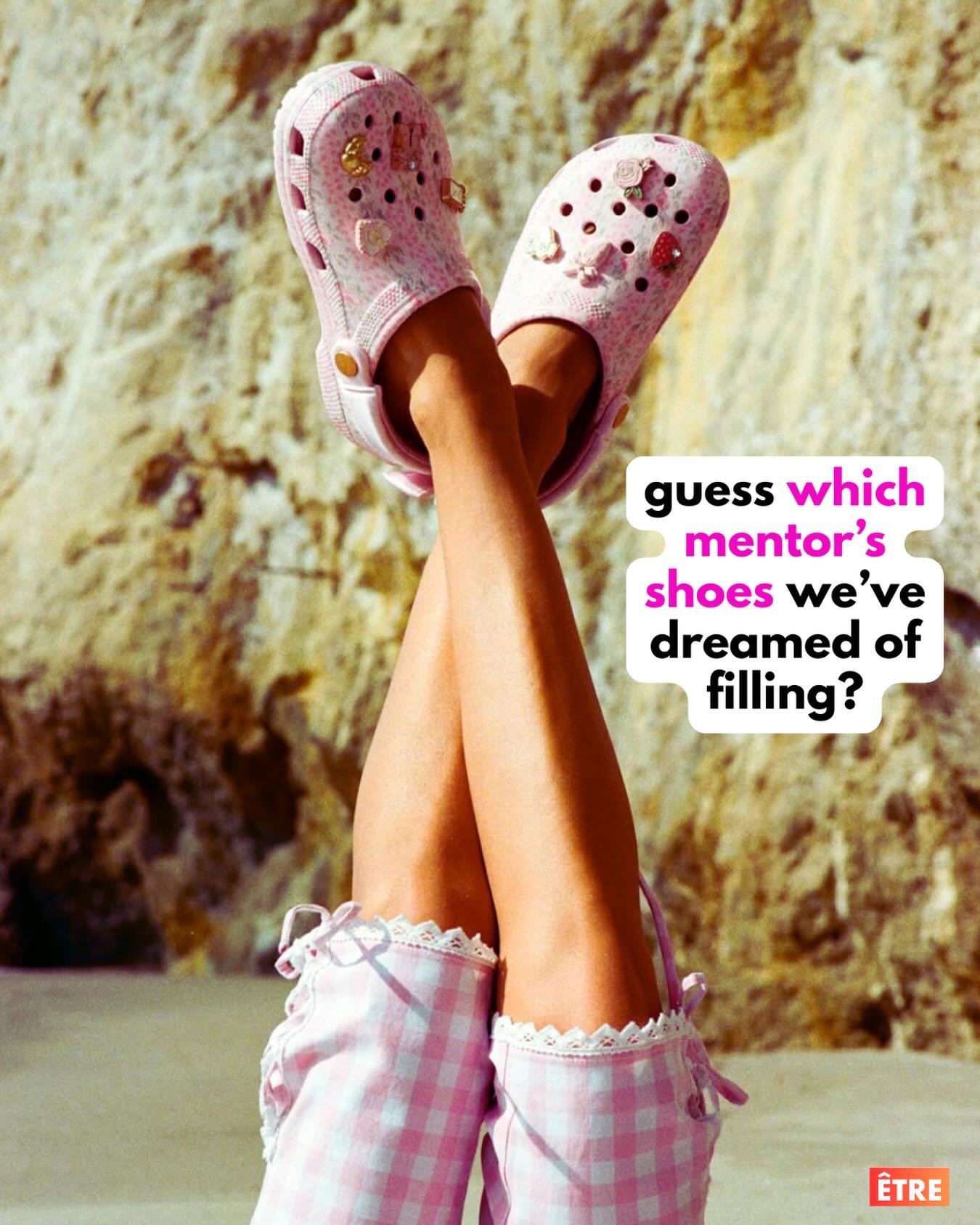 And guess which boardroom &Ecirc;tre is storming next? Hint: they just dropped this epic collab with @crocs and now we want to walk in their footsteps even more&hellip; 💕

📸 @loveshackfancy x @crocs 

#whodoyouwanttobe #genz #femalefounders #mentor