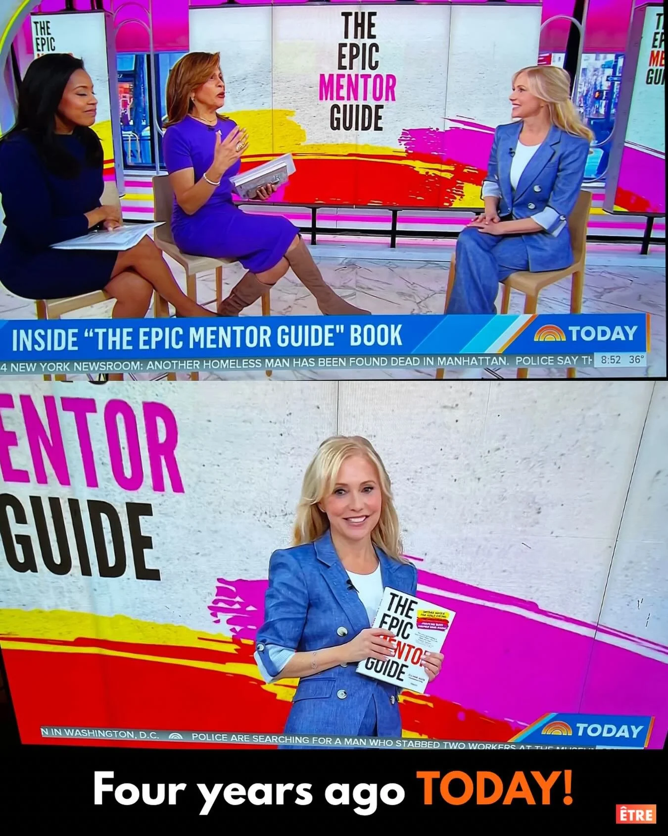 Happy Birthday to The #EpicMentorGuide! 🥳 

Four years ago we launched our 2nd book into the world on the @todayshow - thanks to epic mentor @hodakotb (catch her advice in the book) &amp; @sheinelle_o! Literally the best book bday ever!! 

With more