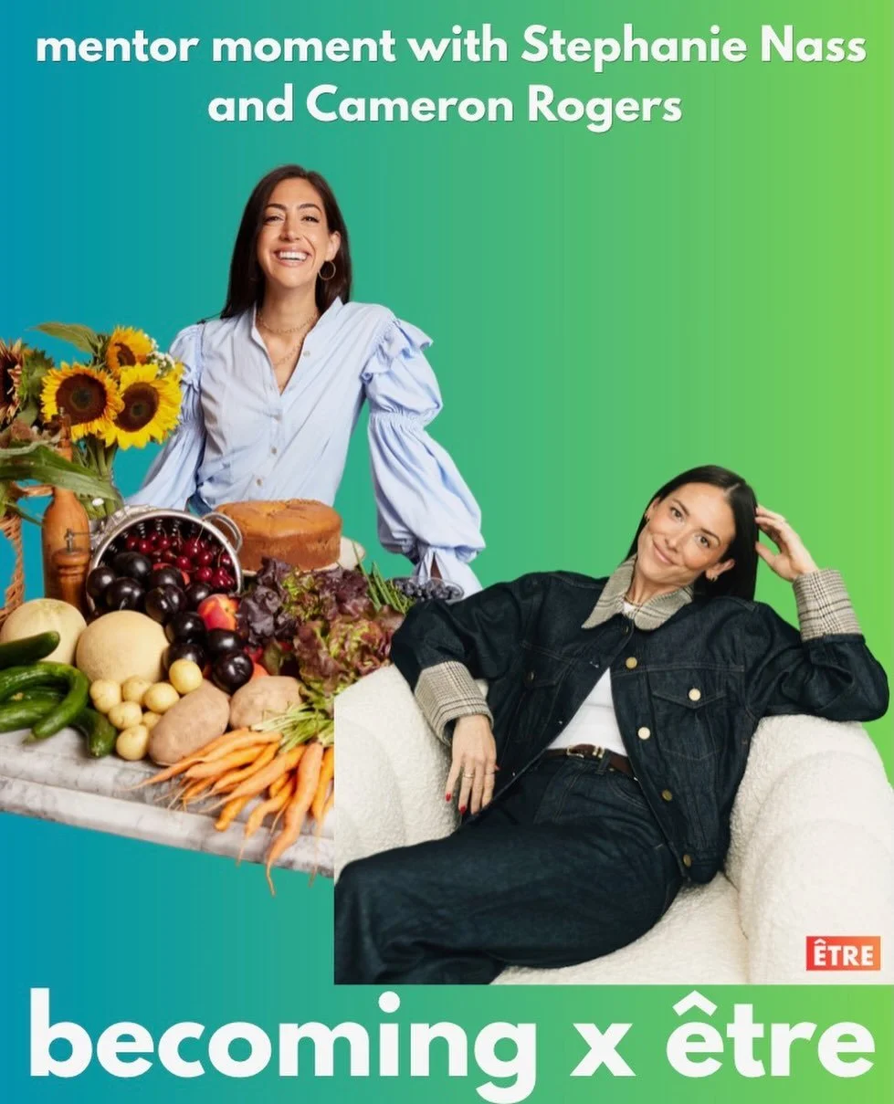 Pop-up mentor moment with @chefanienass &amp; @cameronoaksrogers happening TOMORROW at 6pm ET!! Get ready to ask alllll your Qs about entrepreneurship, podcast life, big pivots &amp; small moments - these rockstars have the answers!! 🎤

DM us to get