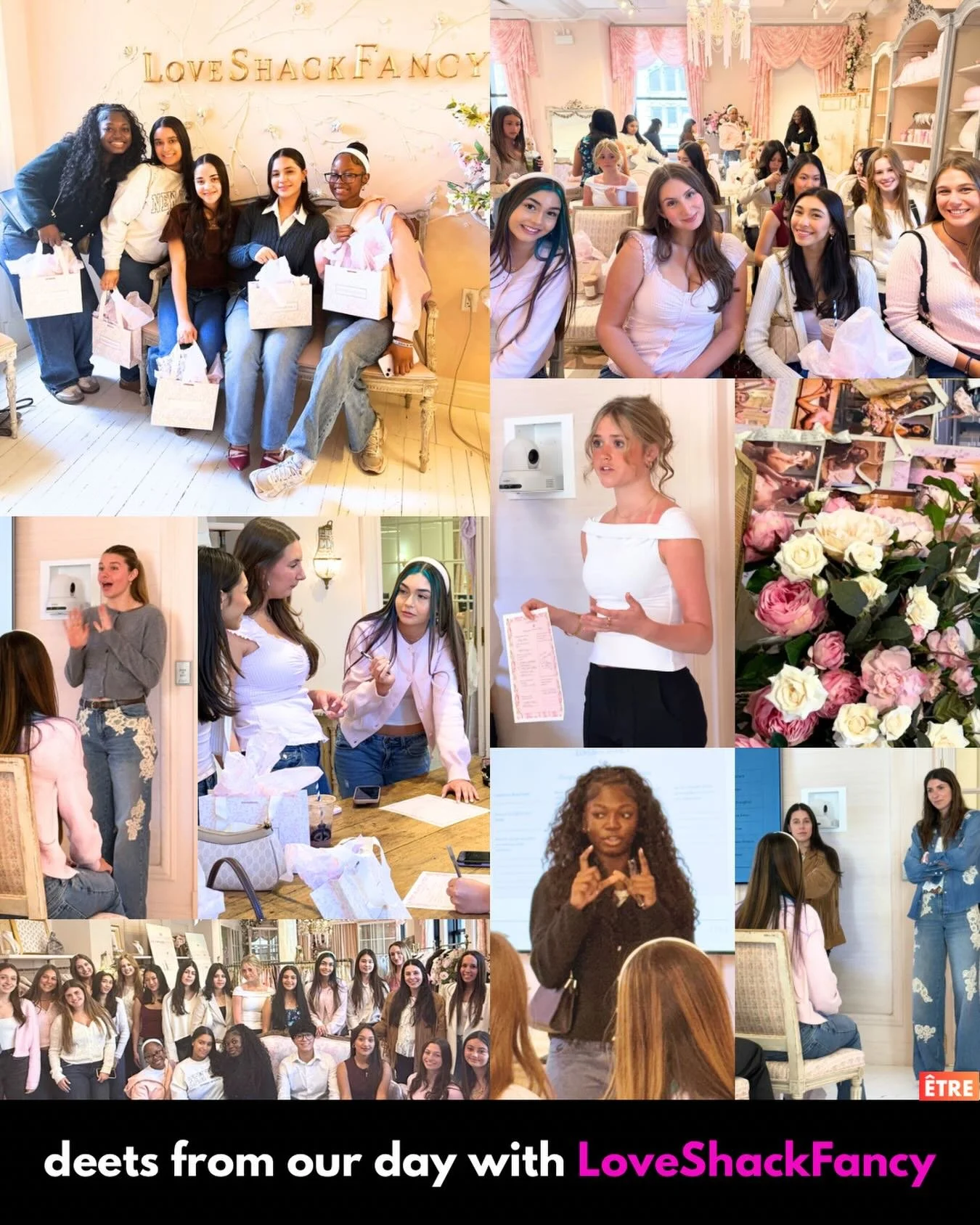 More details about our day brainstorming with @loveshackfancy? We hear you. 👉 Link in our bio for the convos, mentor moments, exec advice &amp; collab inspo&hellip; 🤩

#loveshackfancy #genzstyle #whodoyouwanttobe #mentorsmatter #etregirls