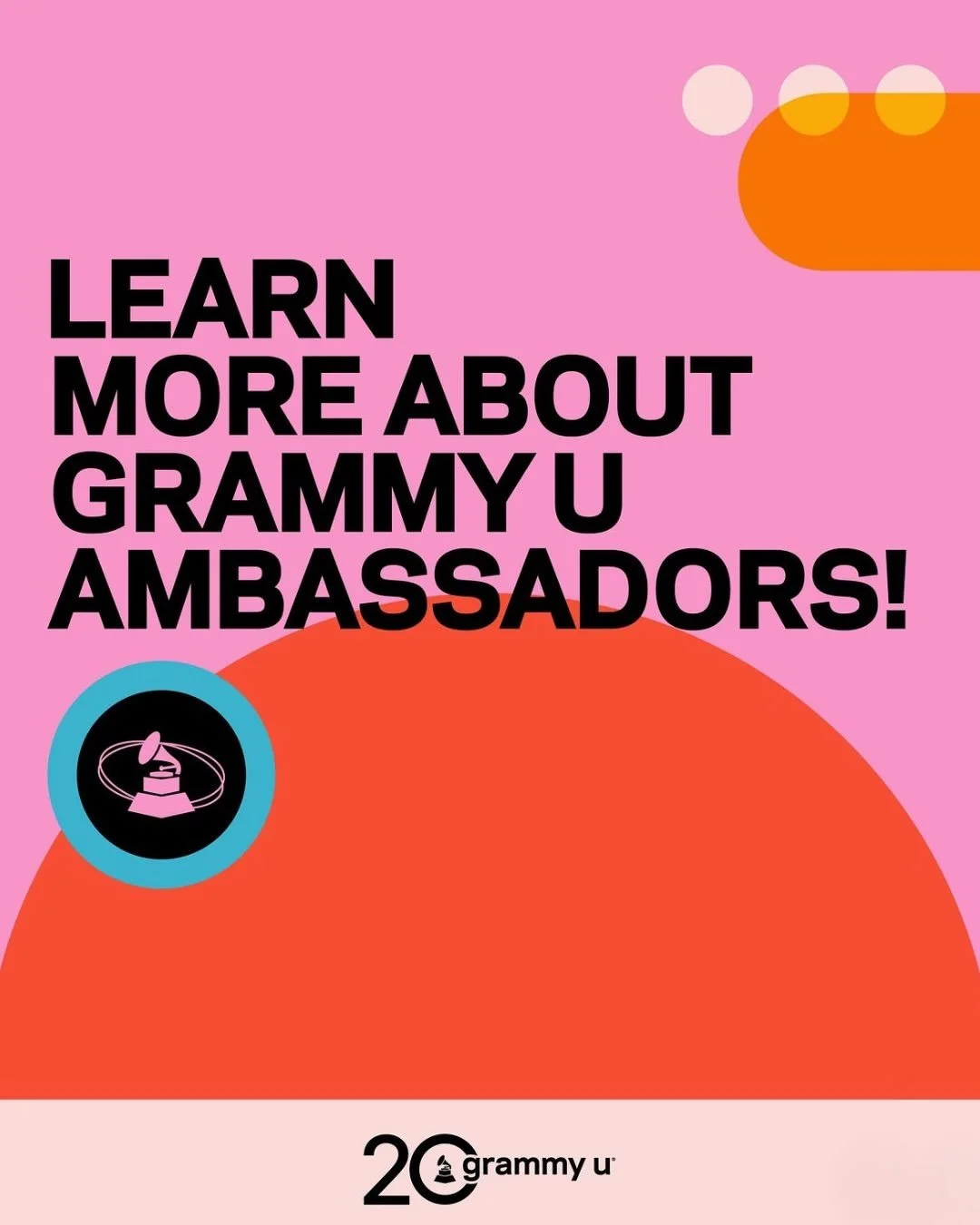 Asked for more info about @grammyu&rsquo;s 2026-27 Ambassador app? 👀 We hear you loud &amp; clear! 👇

💡This is an awesome combo of IRL and virtual networking, mentoring &amp; hands-on experiences for selected @grammyu members.

📲 Click the link i