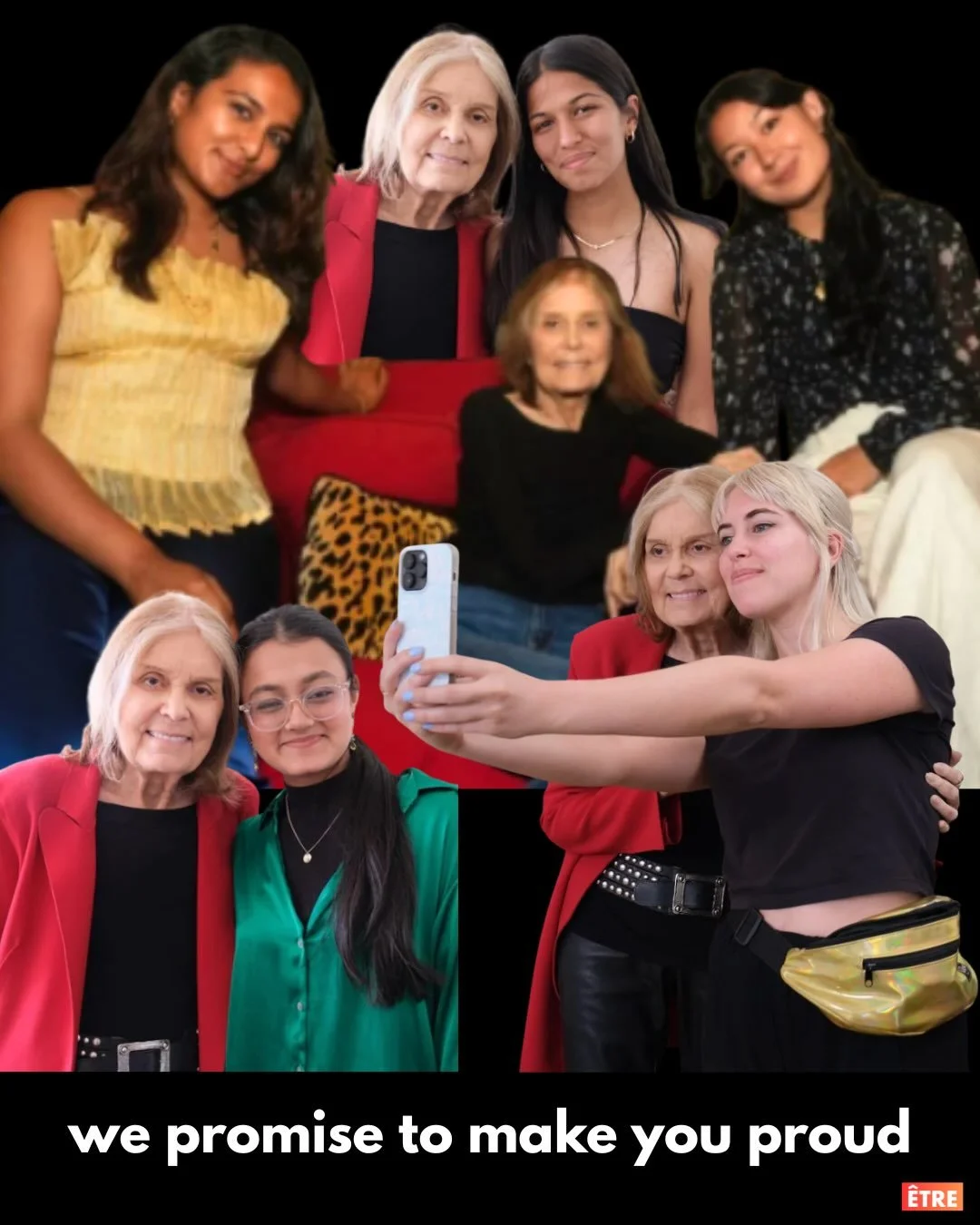 We lost a legend last night.

An icon, a role model, a BFF and an epic mentor.

We were lucky enough to sit down with @gloriasteinem twice - once in our founder&rsquo;s living room and once in her own - and each time we talked about&hellip;everything