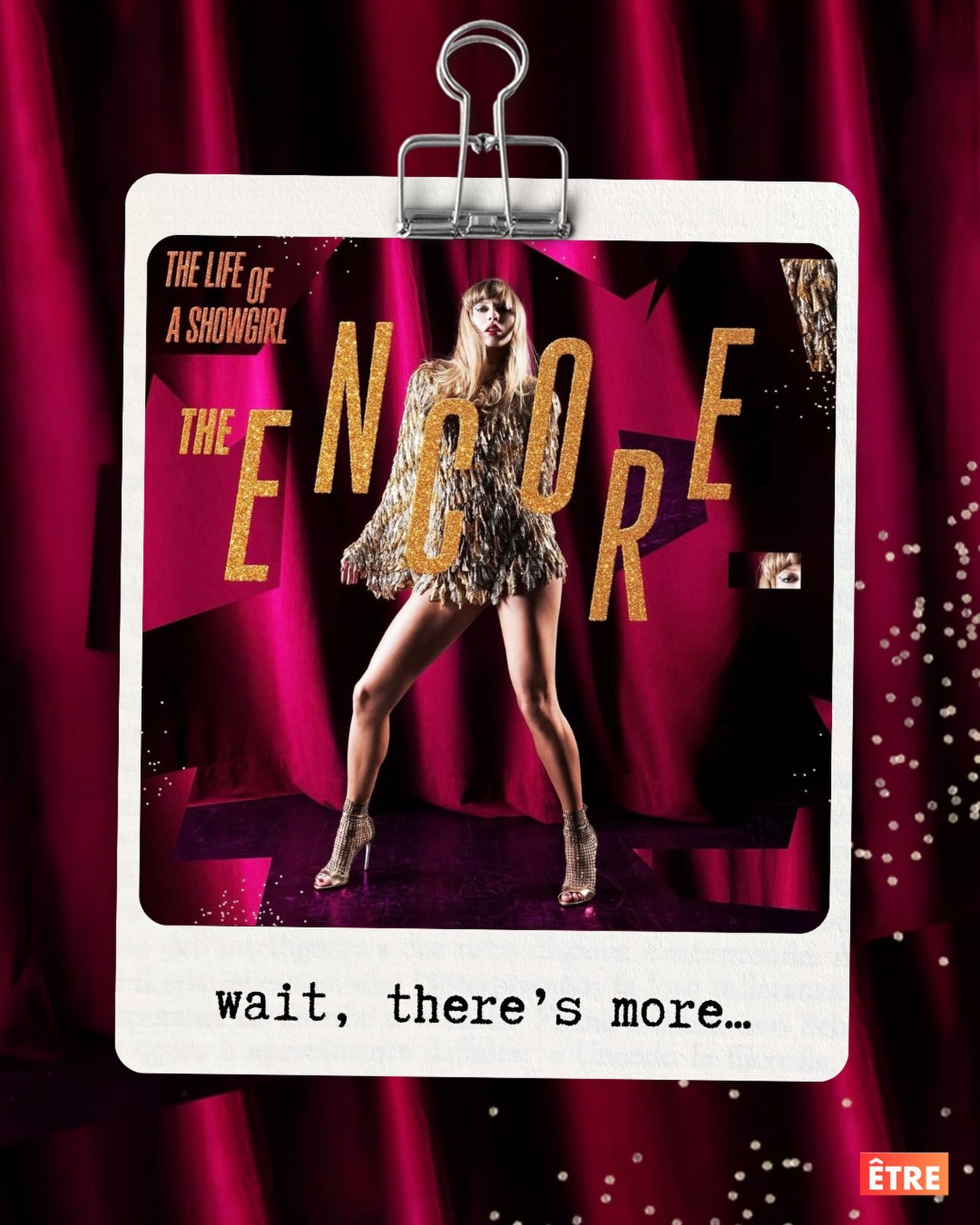 &hellip;of course there is! Four encore songs dropping Friday&hellip; 😍

#thelifeofashowgirl #encore #taylorswift #whodoyouwanttobe #etregirls
