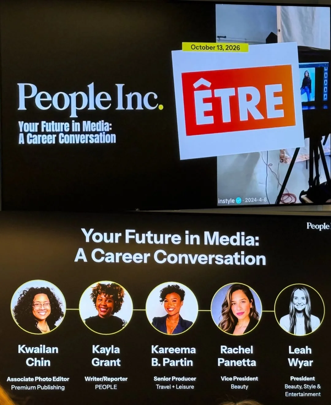 Ok, it&rsquo;s true&hellip;we found our PEOPLE. 🤩

Yesterday - still celebrating Day of the Girl - @people invited us for a boardroom afternoon we will never forget.

From the epic panel they assembled:

🪩 @leahwyar - President, Entertainment and B