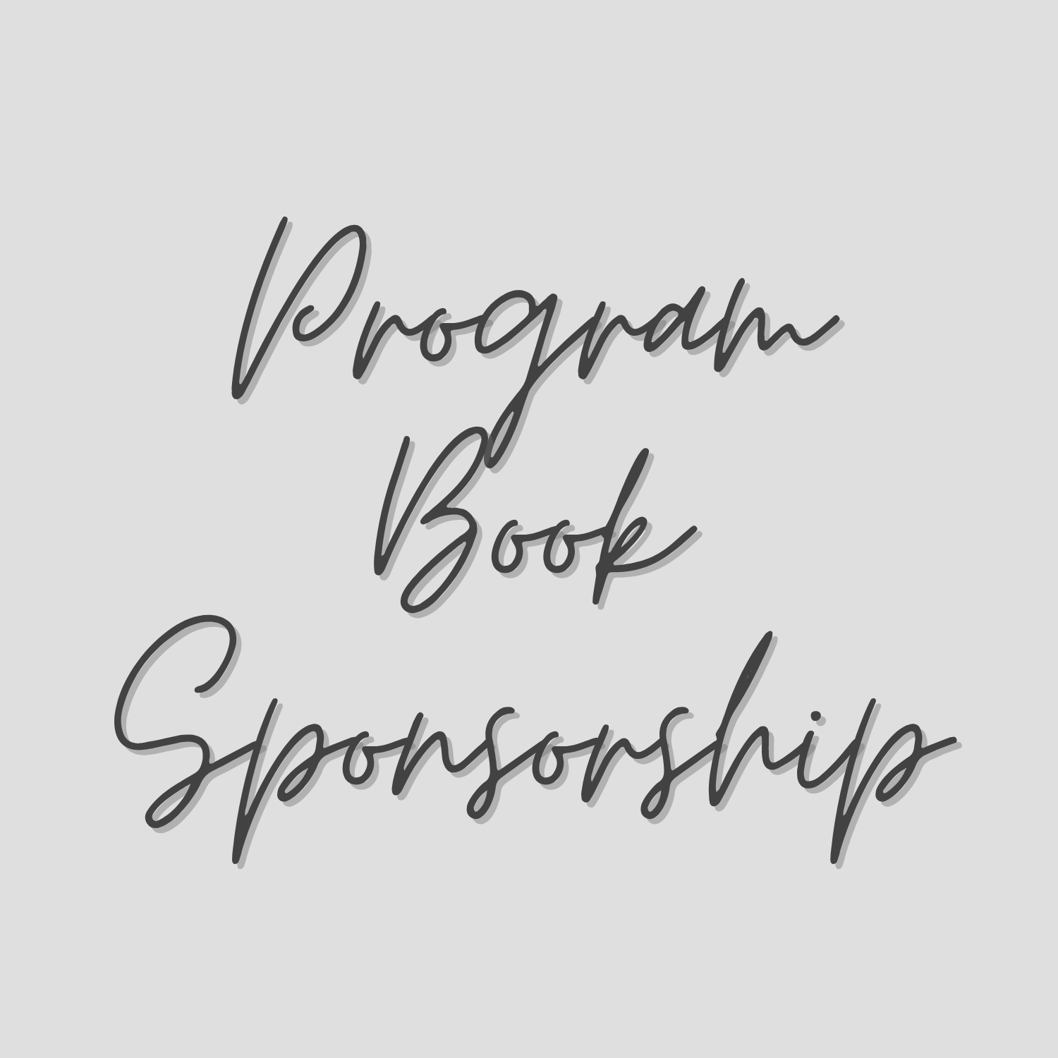 Full Page Program Book Sponsorship Ad