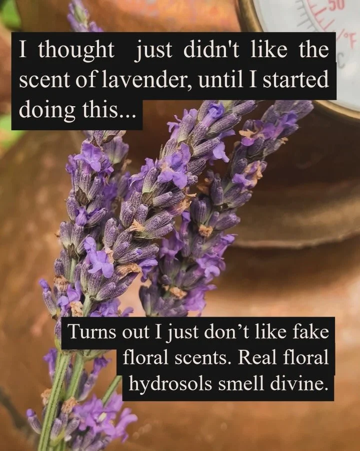 I thought I just didn&rsquo;t like the smell of lavender, until I started doing this&hellip;.

Turns out I just don&rsquo;t like fake floral scents. Real floral hydrosols smell divine.

Lavender has been used for centuries for its calming effects on 