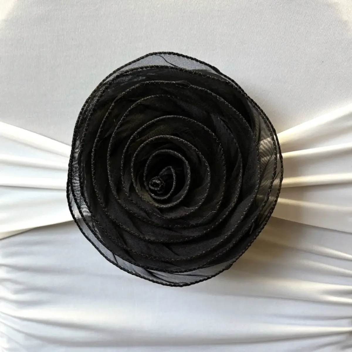 Layered black flower