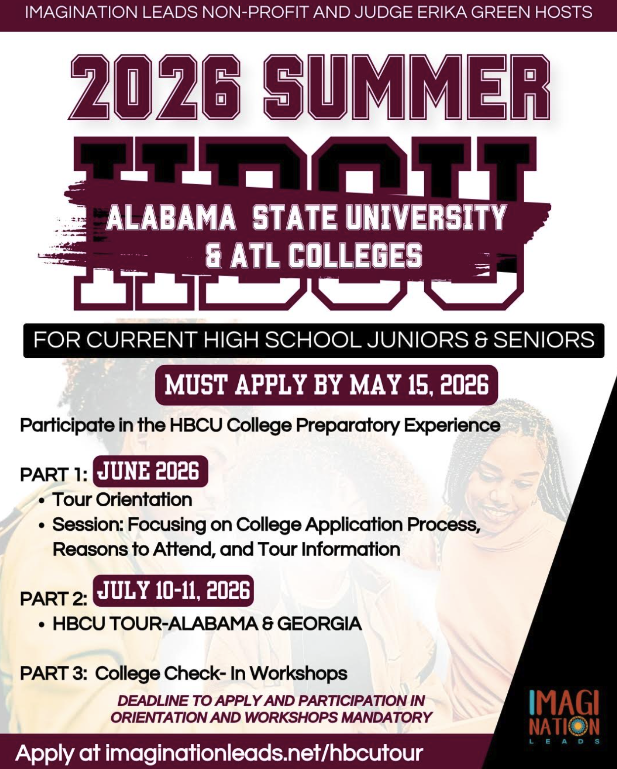 Explore HBCUs with the 2026 Imagination Leads Summer Tour
