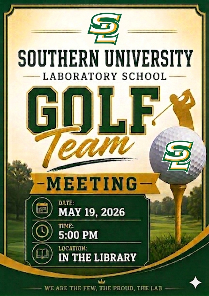 Southern Lab Golf Team Interest Meeting Information