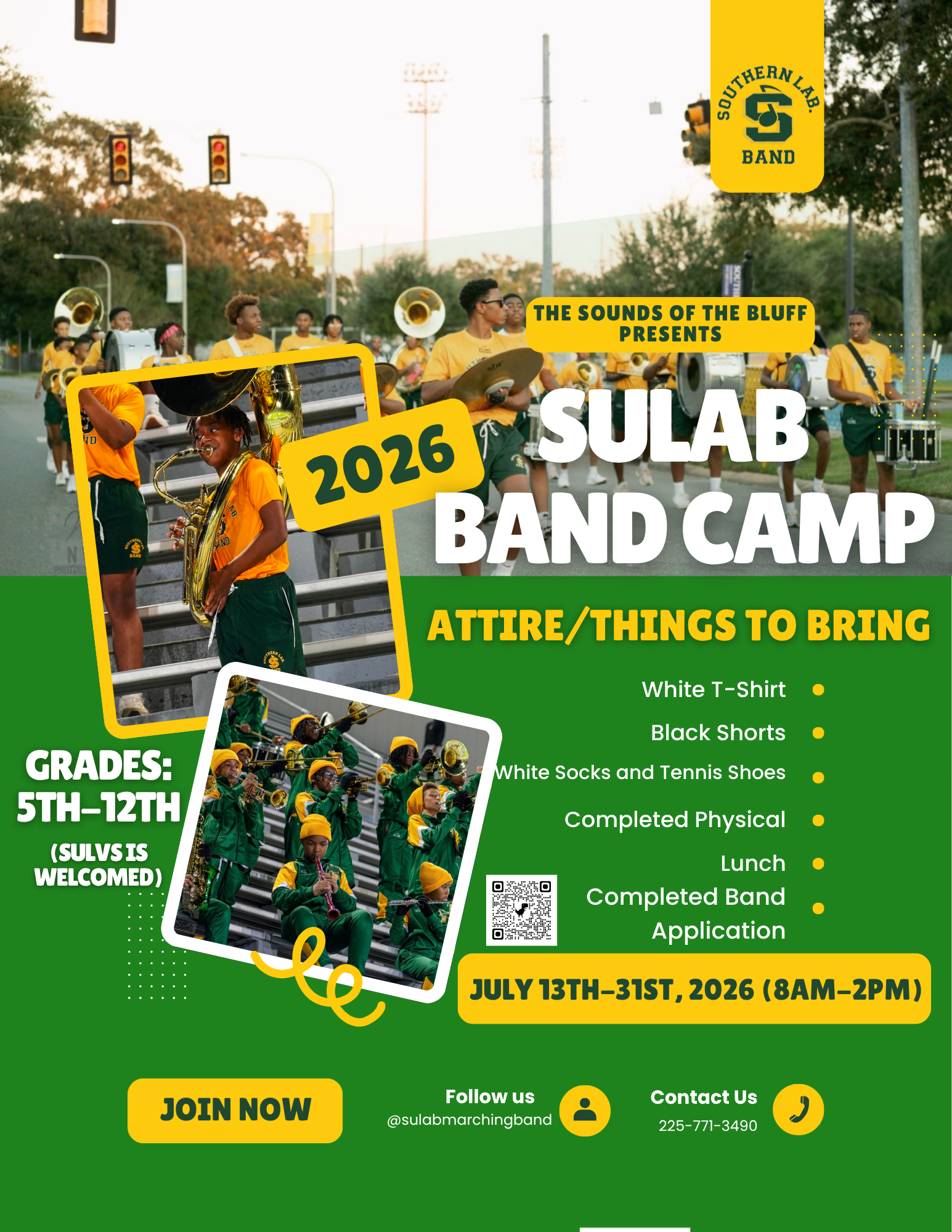 Southern University Laboratory School Band Camp 2026
