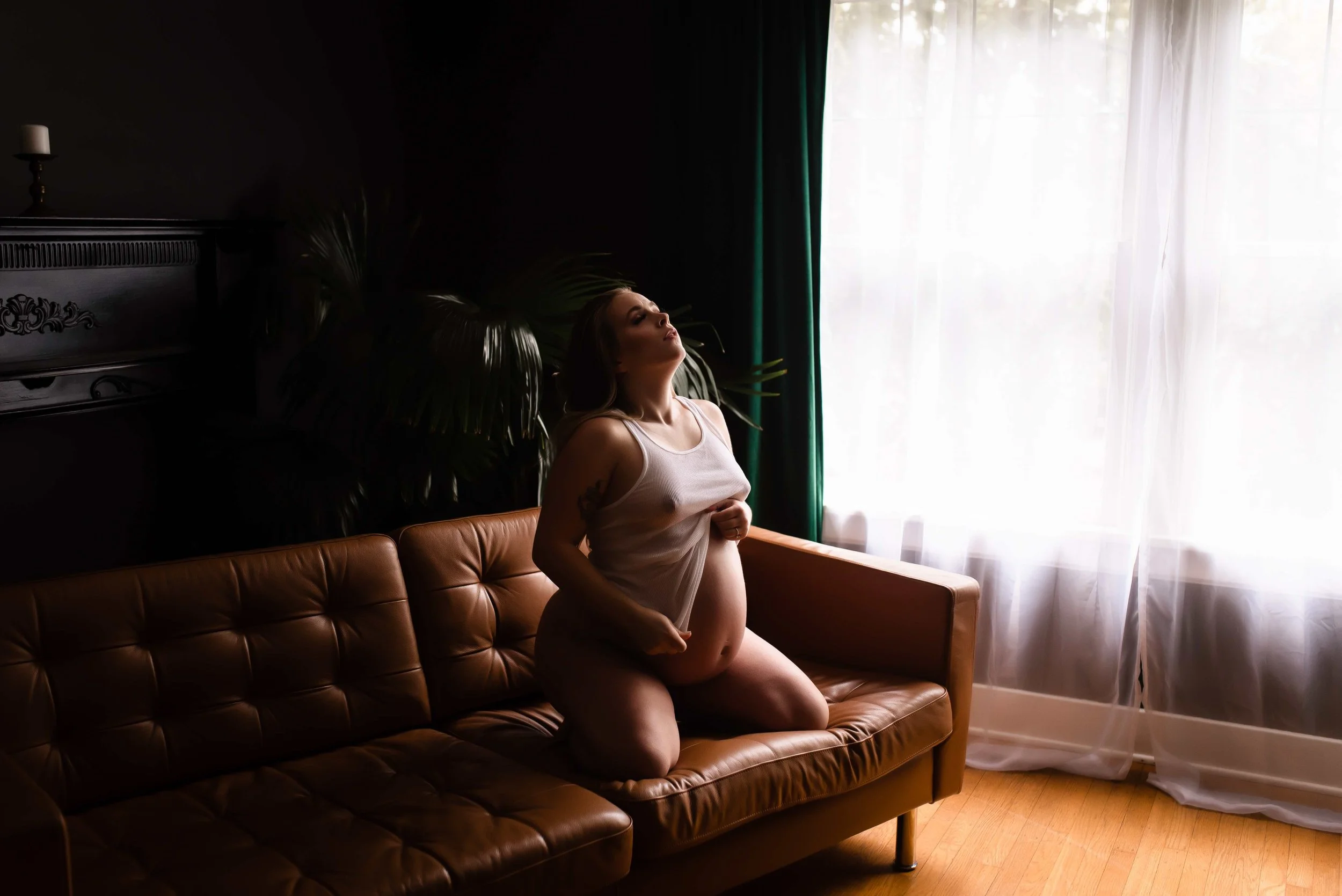 Photography By Blush | Maternity Boudoir | Seattle Boudoir | The Seattle Warehouse | Boudoir 