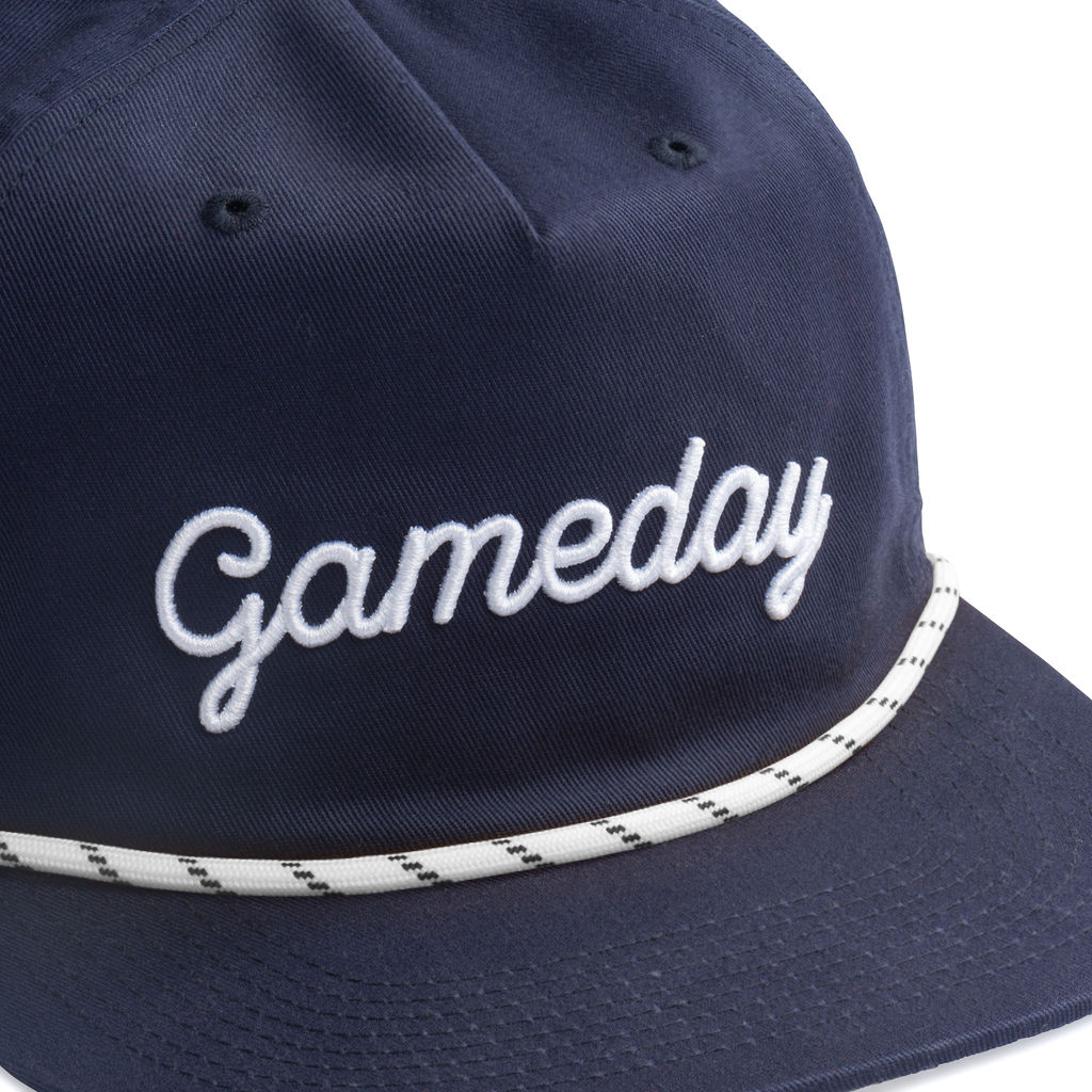Gameday Rope Hat - Navy/white 
