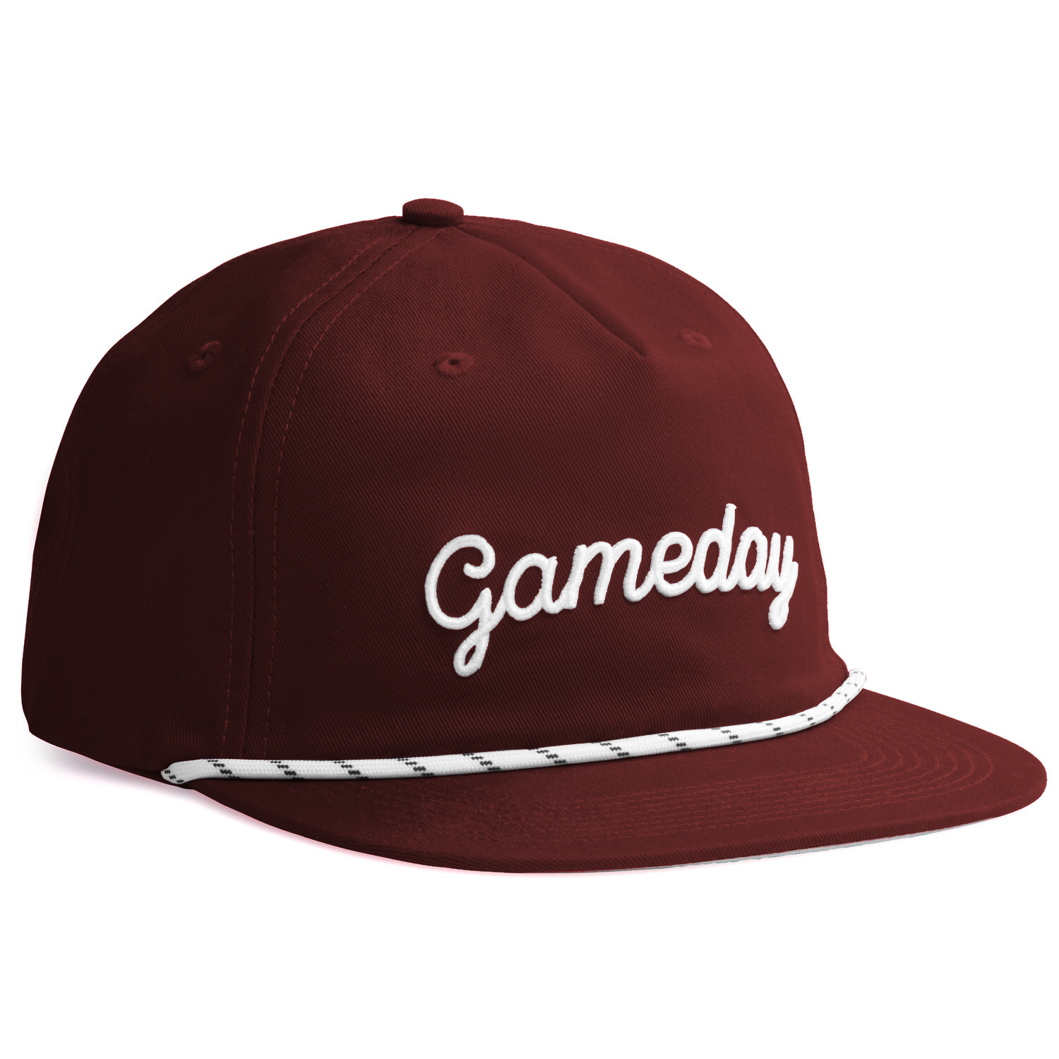 Gameday Rope Hat - Maroon/White 