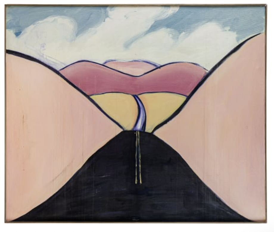 Road with Double Yellow Line, 1965
Oil on canvas
59.5 x 71 in  
