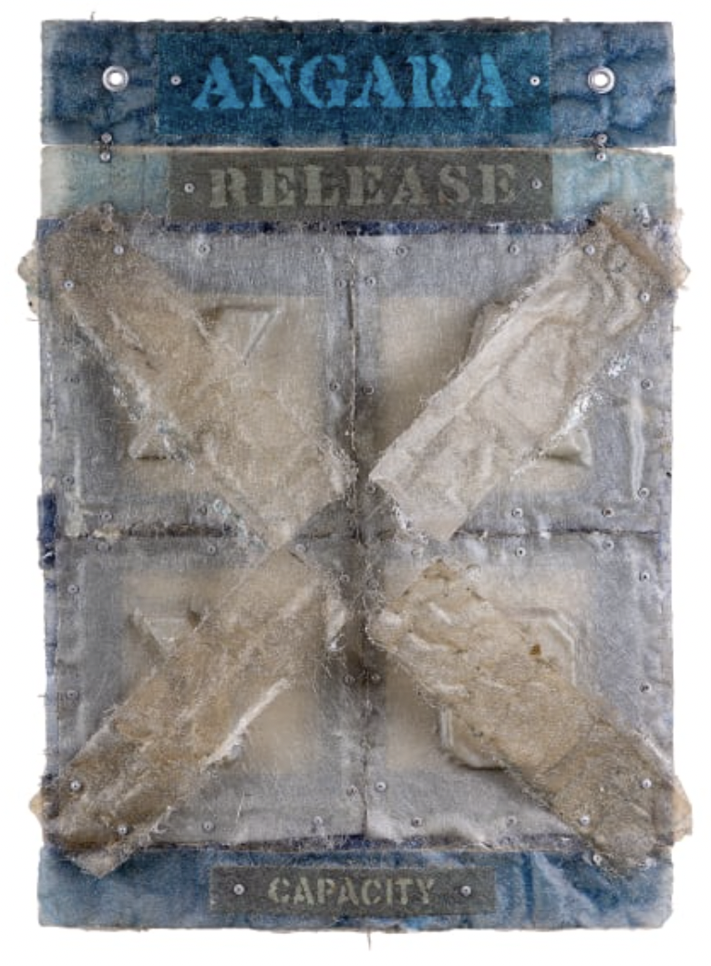 Angara/Capacity* (Blue and Gray), ND 
Fiberglass and pigment 
36 x 25 in  
