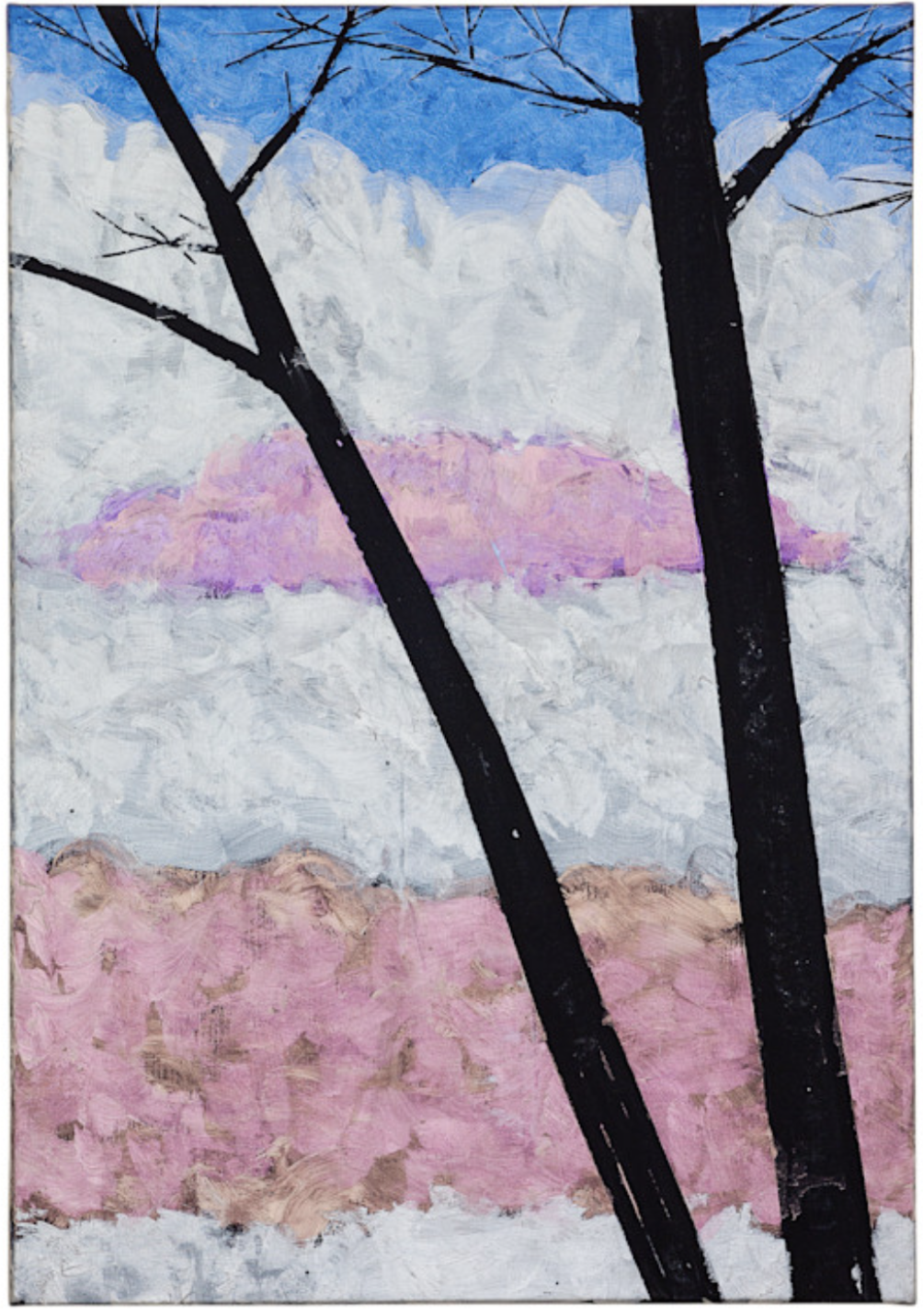 Winter - Oaks, ND 
Acrylic on canvas
46 x 32 in  
