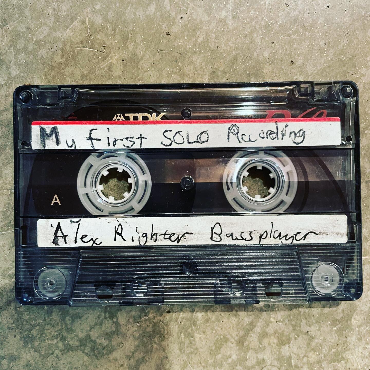 This is the first recording I ever did! I recorded my bass through my parents stereo receiver into a cassette deck. Now to find a cassette player&hellip; #howitstarted