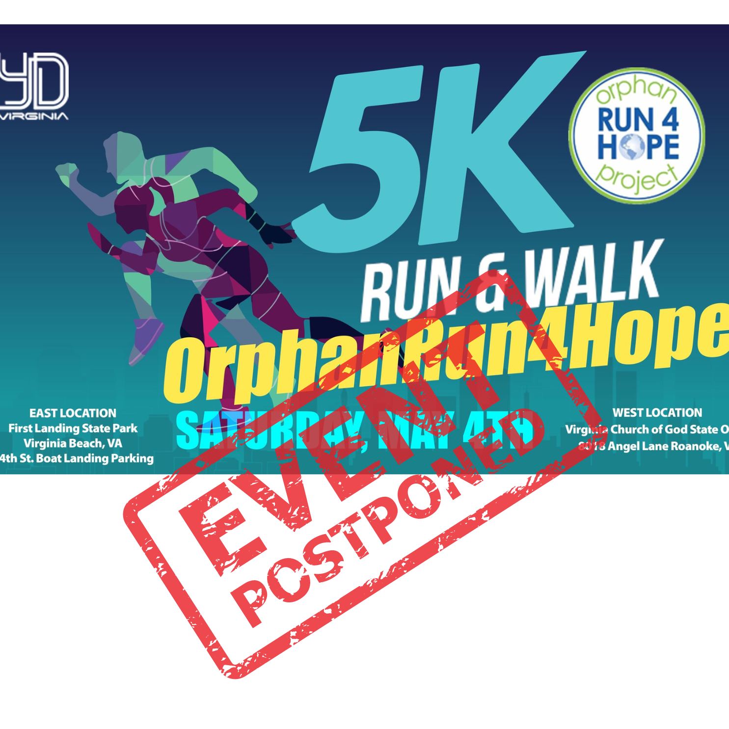 RUN 4 HOPE Has Been Postponed