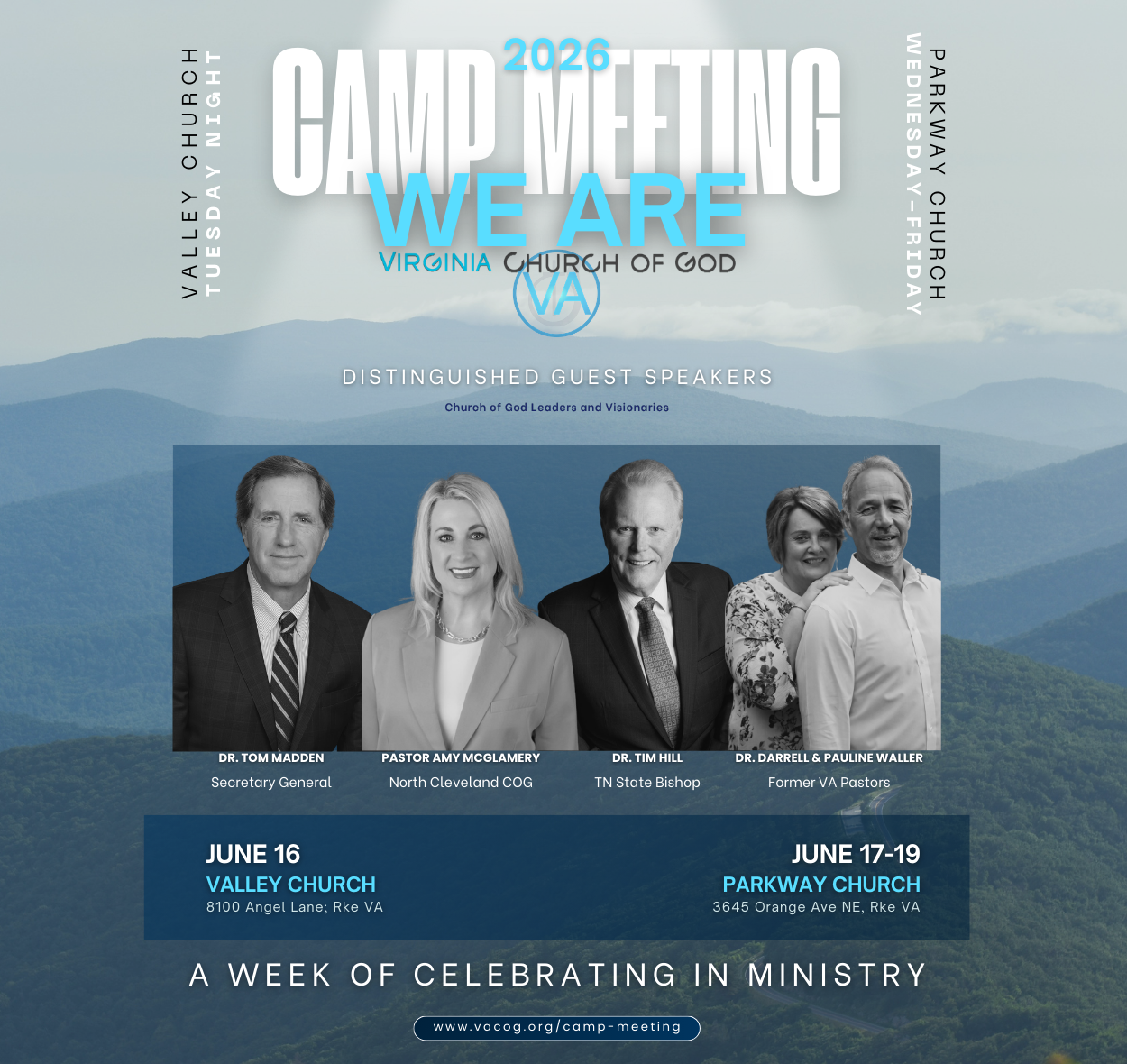 Guest Speakers for Camp Meeting 2026 Confirmed