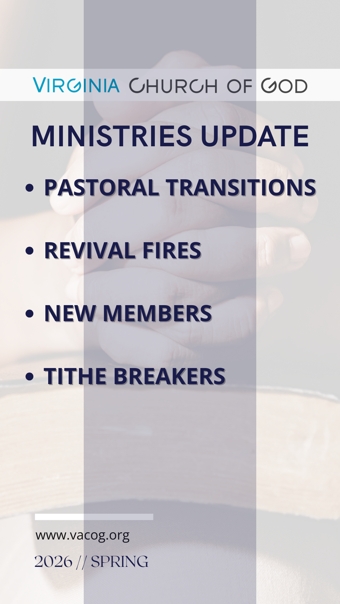 Ministries Updates: Pastoral Transitions &amp; Revival Fires